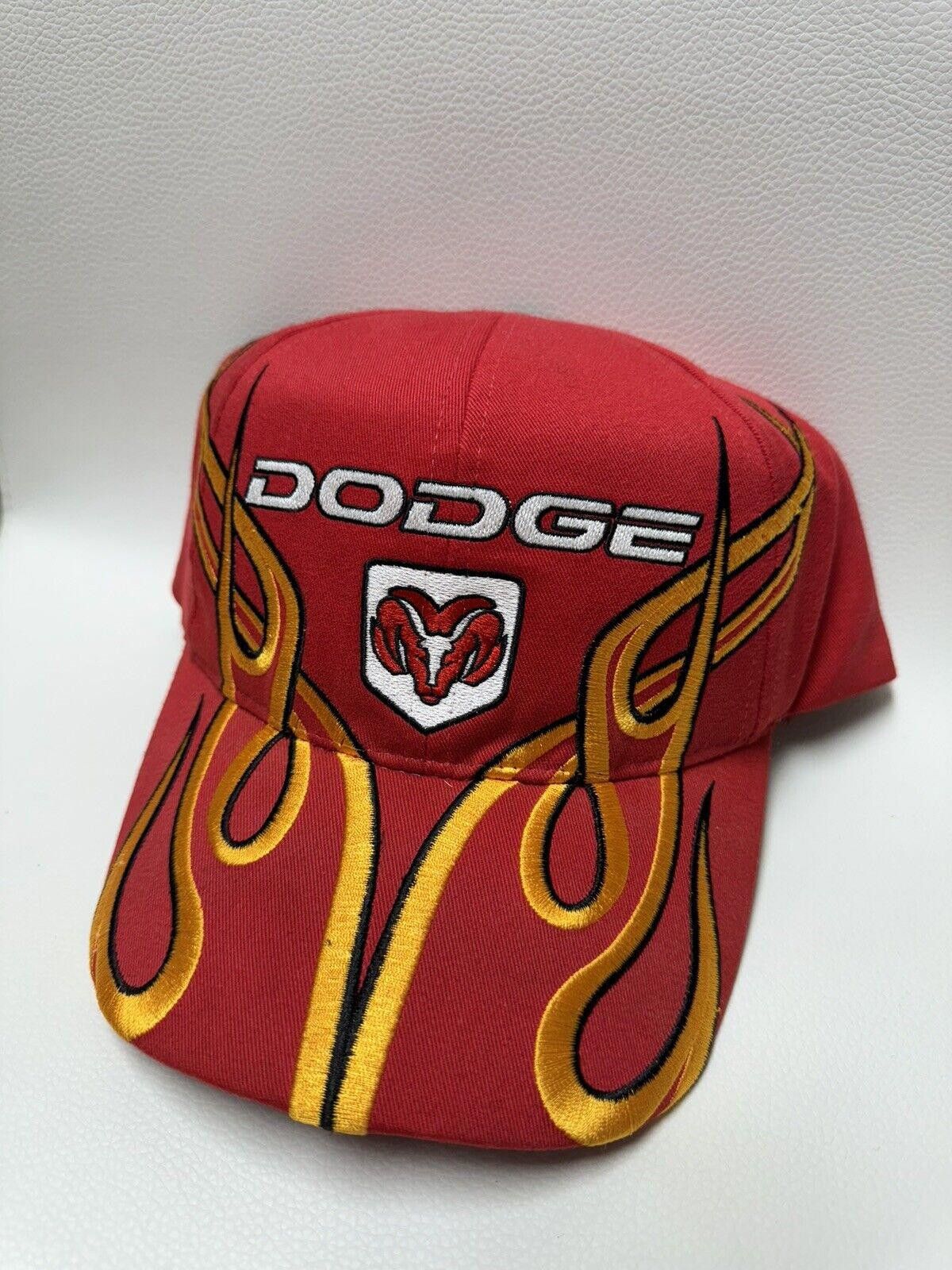 Vintage Dodge Truck Hat Unisex Adjustable Red Flames Ram Logo Hat Size ONE SIZE - 3 Thumbnail