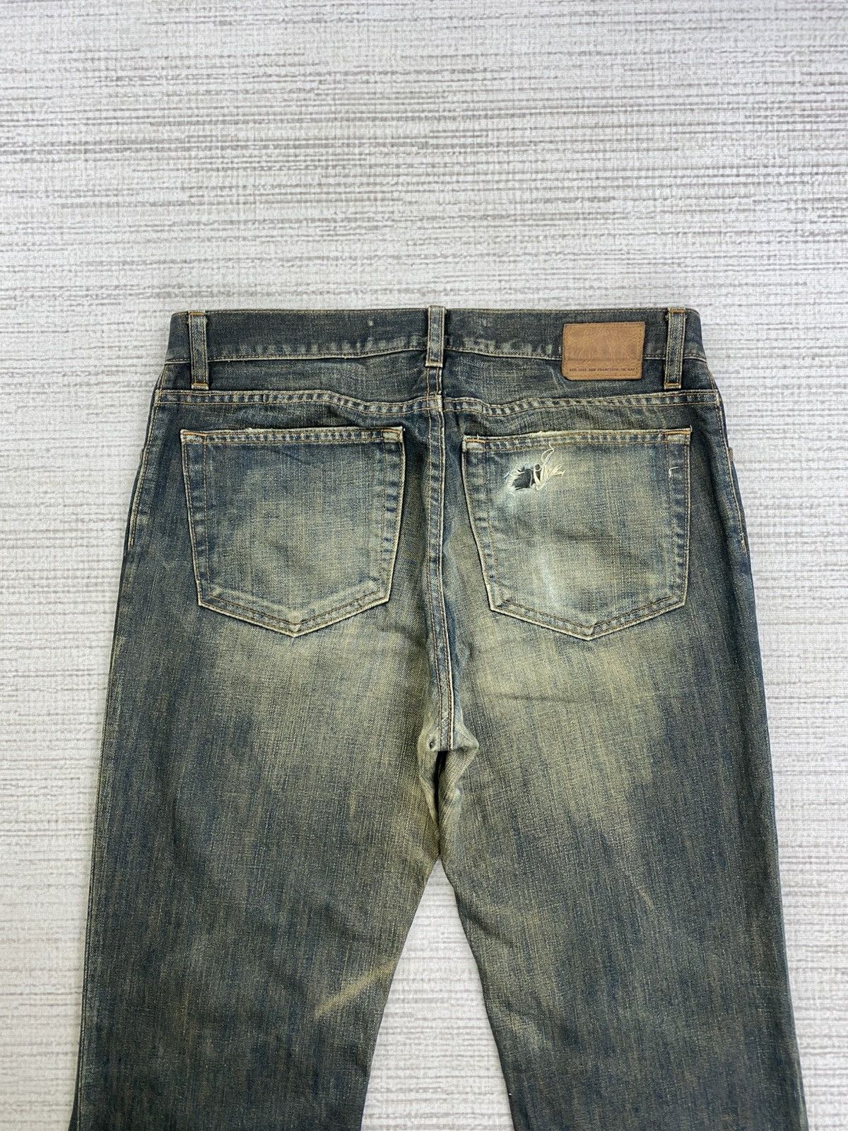 Gap × Le Grande Bleu (L.G.B.) × Vintage Vintage 90s Gap USA Straight Fit Distressed Pants Size US 34 / EU 50 - 10 Thumbnail
