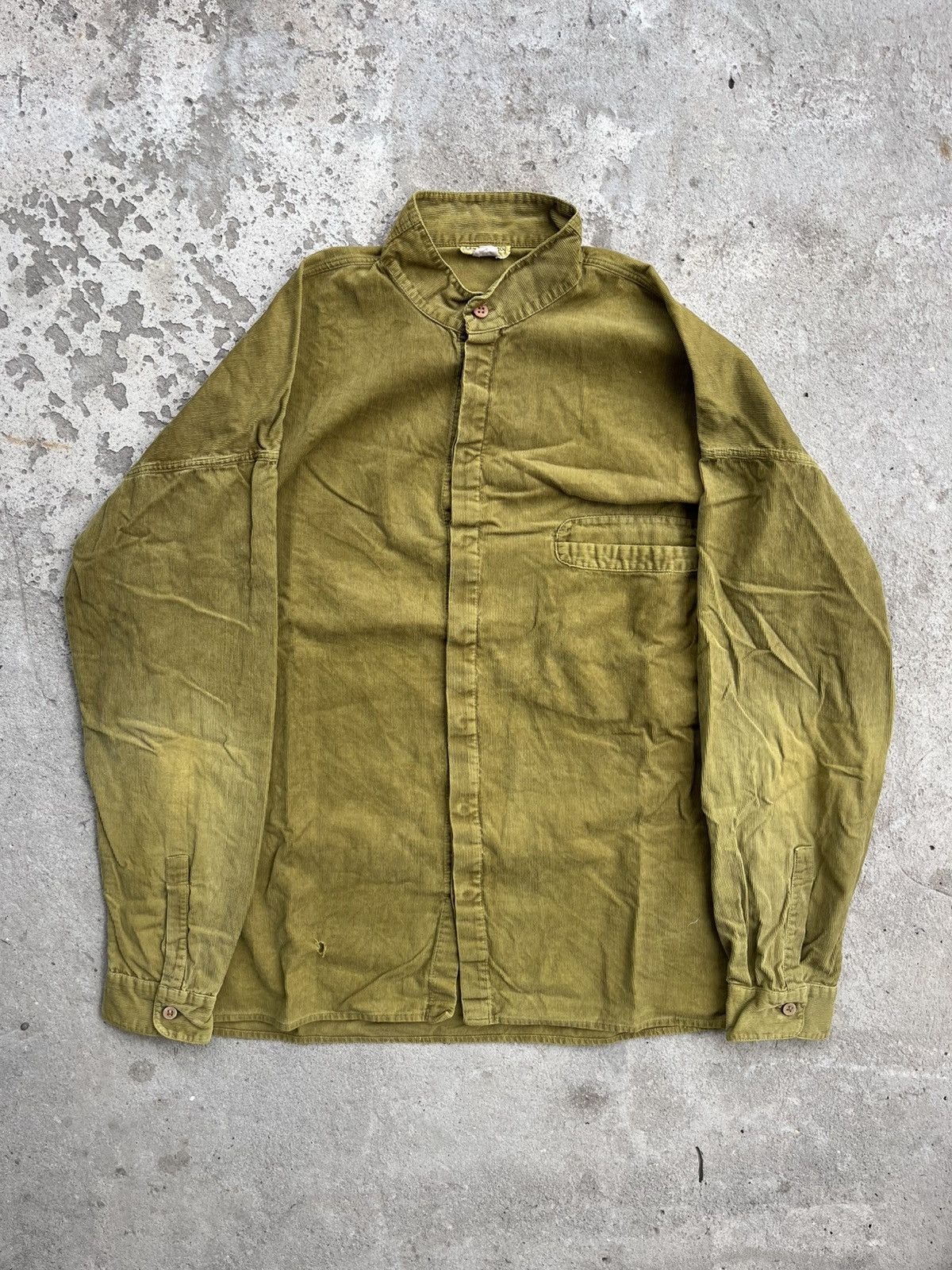 Versace 70s 🔥 Gianni Versace Faded Corduroy Shirt Thrashed Overshirt Size US L / EU 52-54 / 3 - 1 Thumbnail