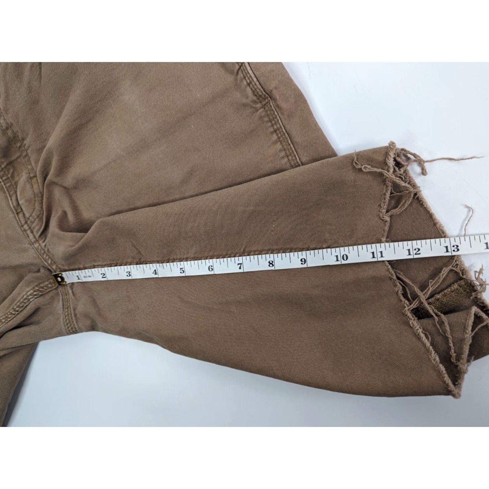 Ariat Ariat Mens Cargo Shorts 34 Brown Rebar M4 Relaxed Straight Pocket Work Raw Hem Size US 34 / EU 50 - 4 Thumbnail