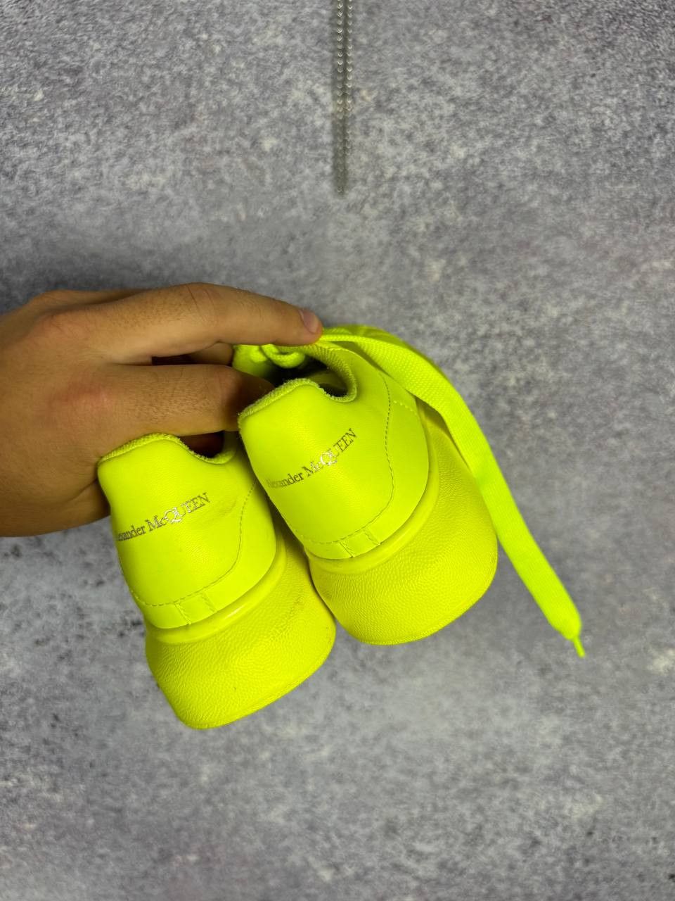 Alexander McQueen Alexander McQueen Oversized Kid's Neon Green Sneakers 29 Sz Size US 4 / IT 34 - 8 Thumbnail