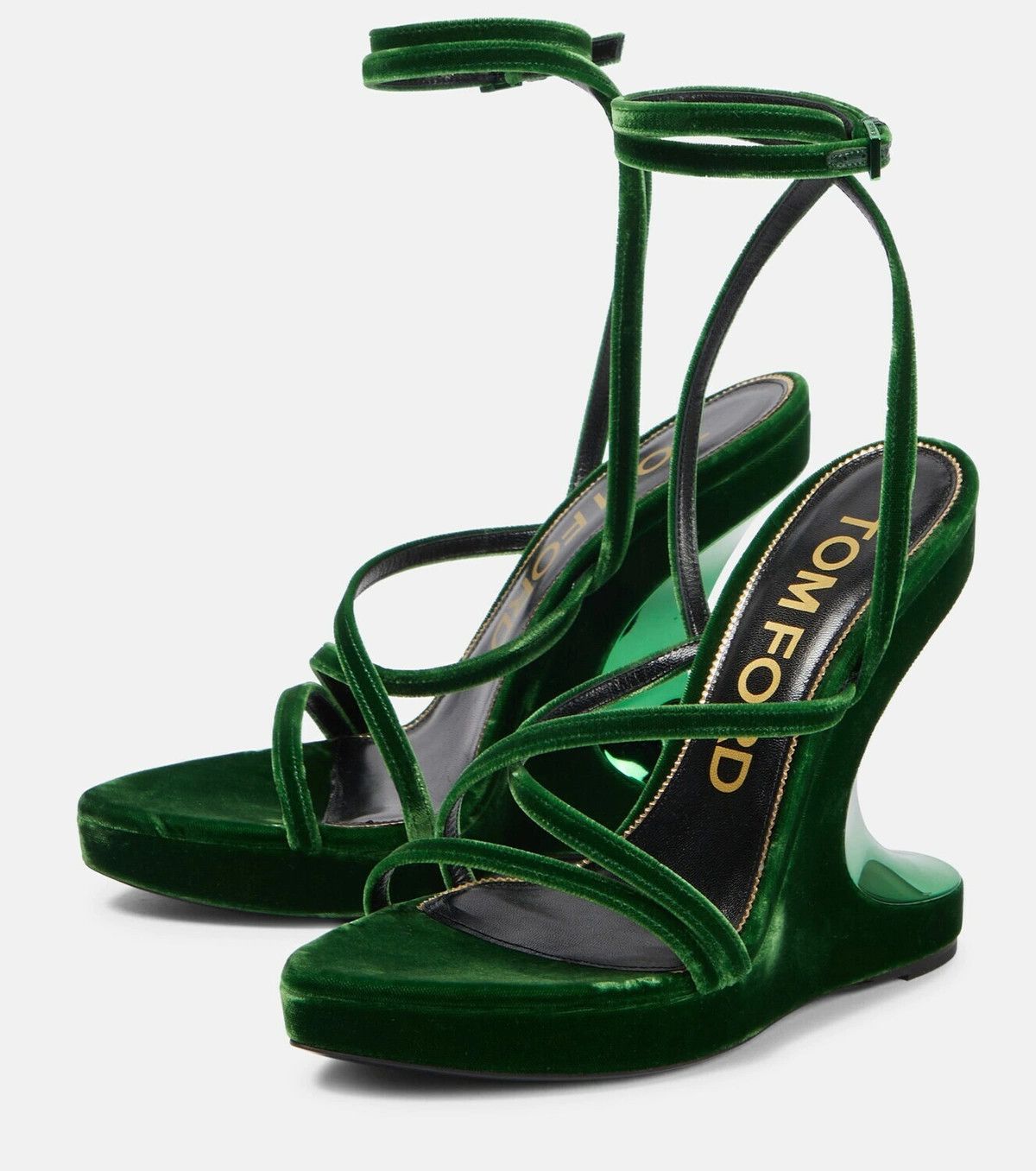 Tom Ford o1loc1c0924 W3167J Wedge Sandals in Green Size US 6 / IT 36 - 4 Thumbnail