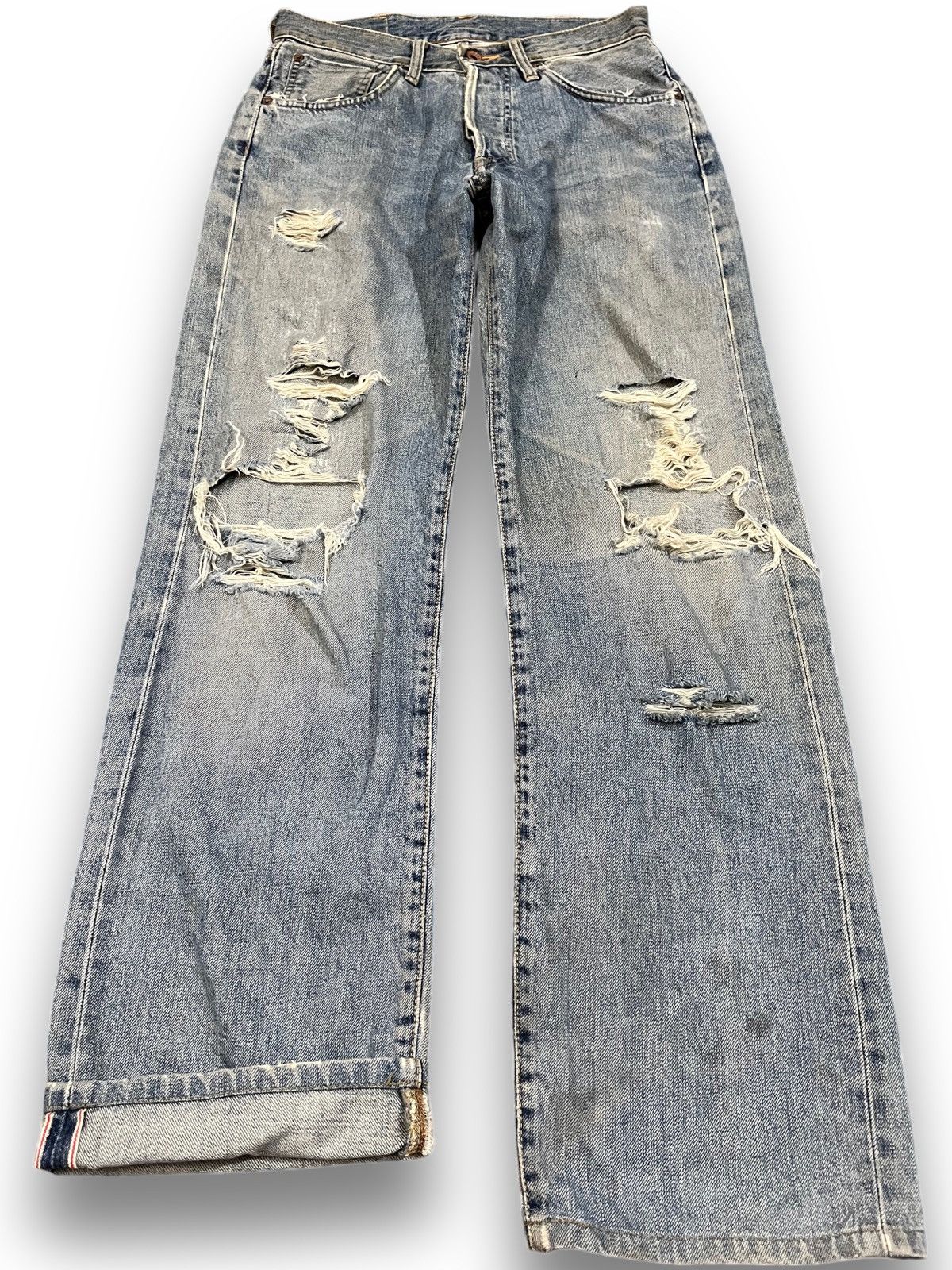 Edwin Vintage Edwin 505X Selvedge Distressed Denim Size US 29 - 1 Thumbnail
