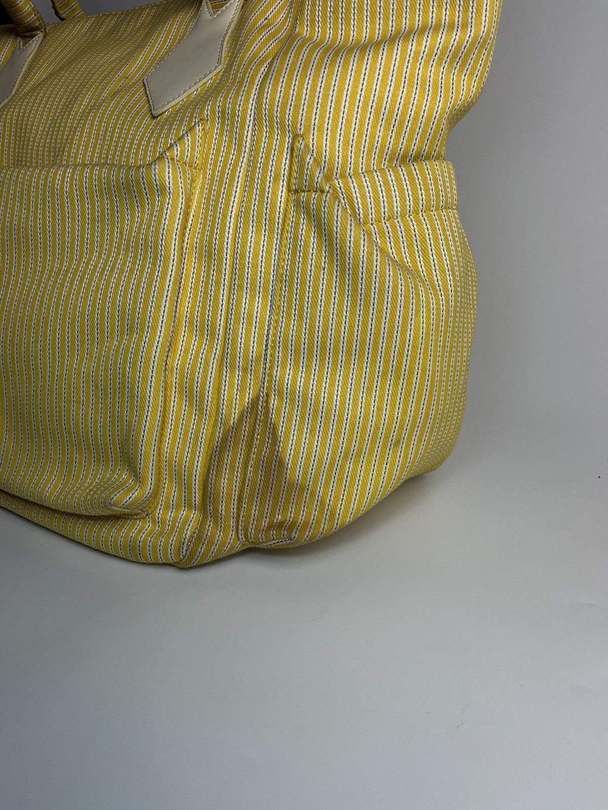 Vivienne Westwood Vivienne Westwood Yellow Striped Big Tote Bag Size ONE SIZE - 12 Thumbnail