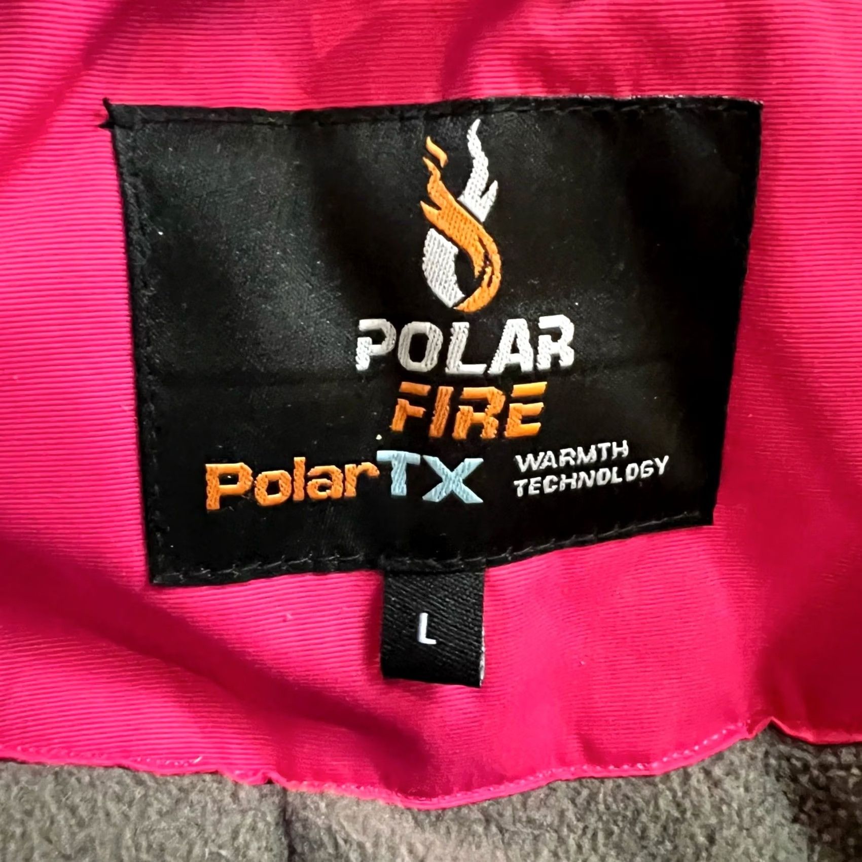 Vintage Polar Fire Coat Large Hooded Thick Winter Jacket Pink Ski Womens Size L / US 10 / IT 46 - 7 Thumbnail