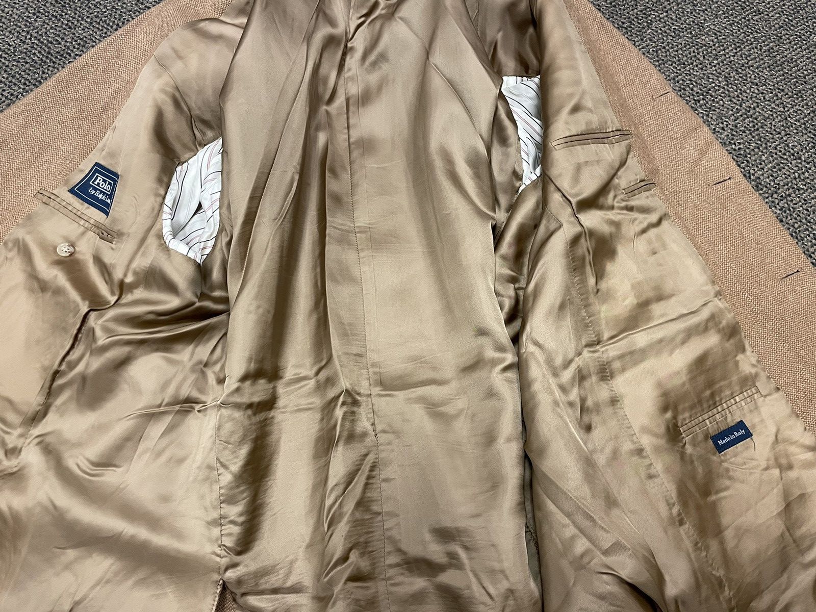 Polo Ralph Lauren × Vintage Vintage Hopsack Cashmere Jacket Size 46R - 7 Thumbnail