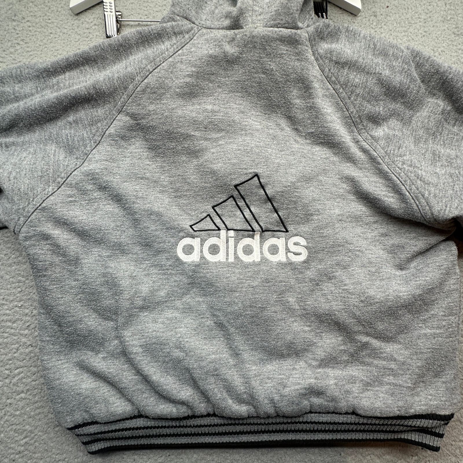 Adidas VTG 90s Adidas Reversible Nylon Jacket Hoodie Mens Medium Size US M / EU 48-50 / 2 - 12 Thumbnail
