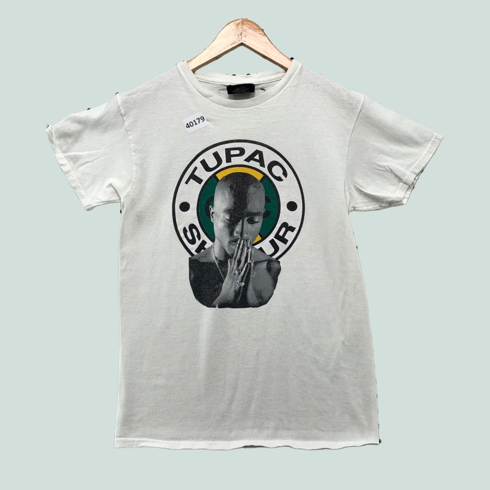 Vintage VINTAGE Cross Colours Tupac Shakur Shirt Mens XS White Hip Hop Graphic Print T-Shirt, 16x25, Short Sleeve, Crew Neck, 90s Mens XS Size US XS / EU 42 / 0 - 1 Thumbnail