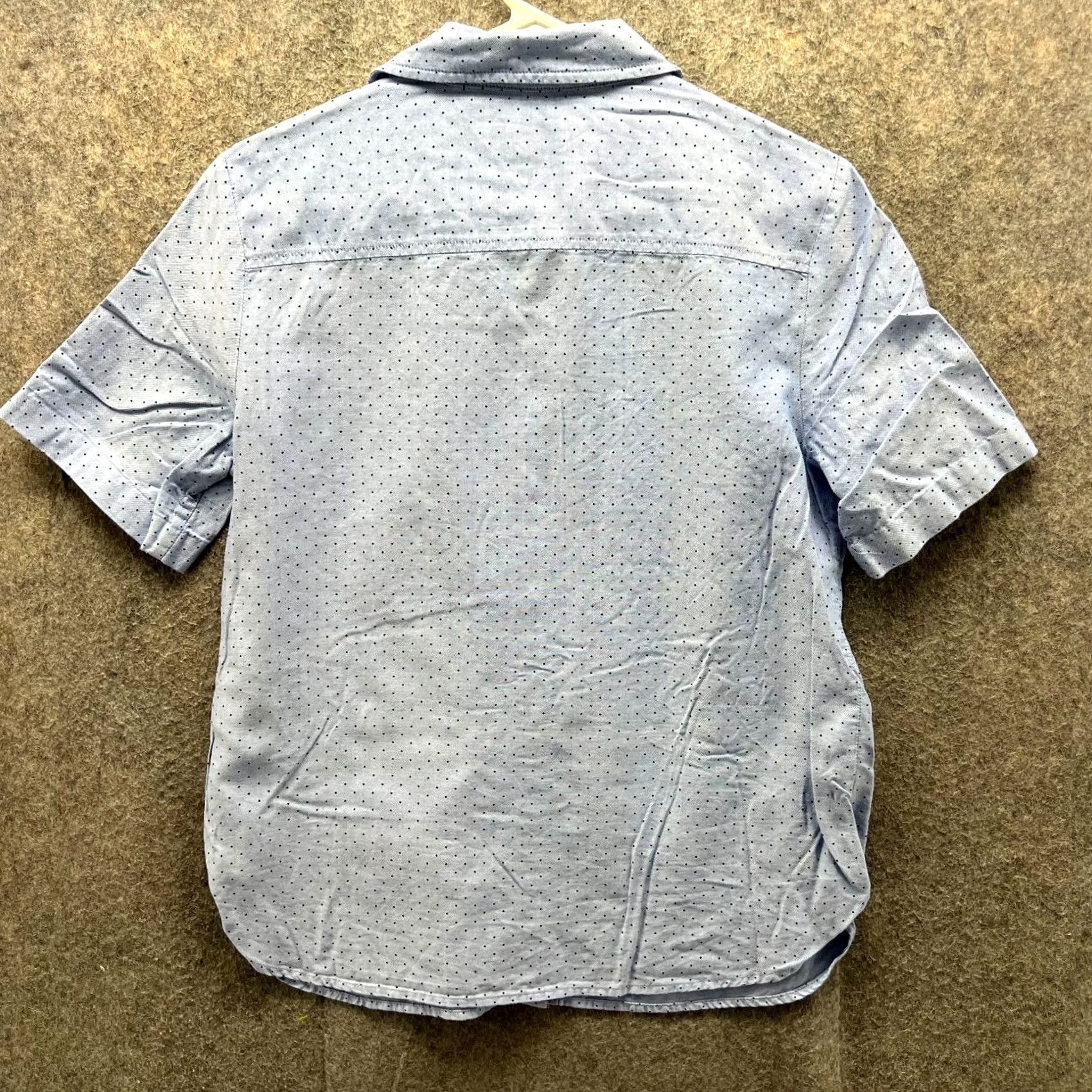 Tommy Hilfiger Tommy Hilfiger Shirt Women Small Button-Down Short Sleeve Blue Polka Dots Pattern Summer Casual Womens Size S / US 4 / IT 40 - 2 Thumbnail