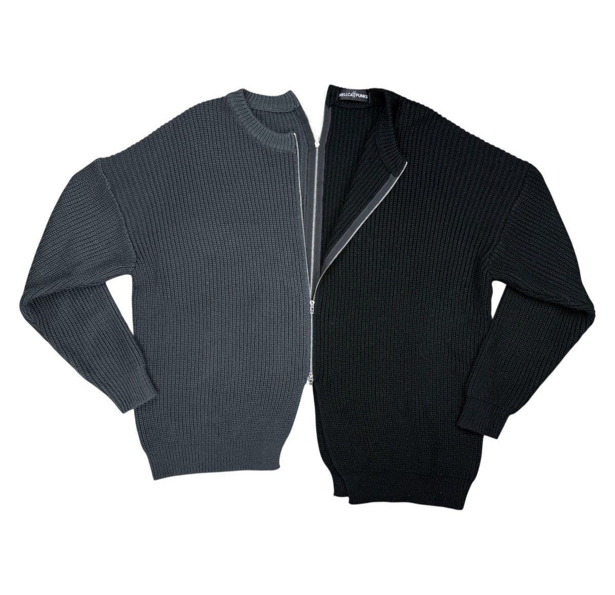 Seditionaries HELLCAT PUNKS Split Zipper Knitwear Rare Design Size US L / EU 52-54 / 3 - 2 Thumbnail