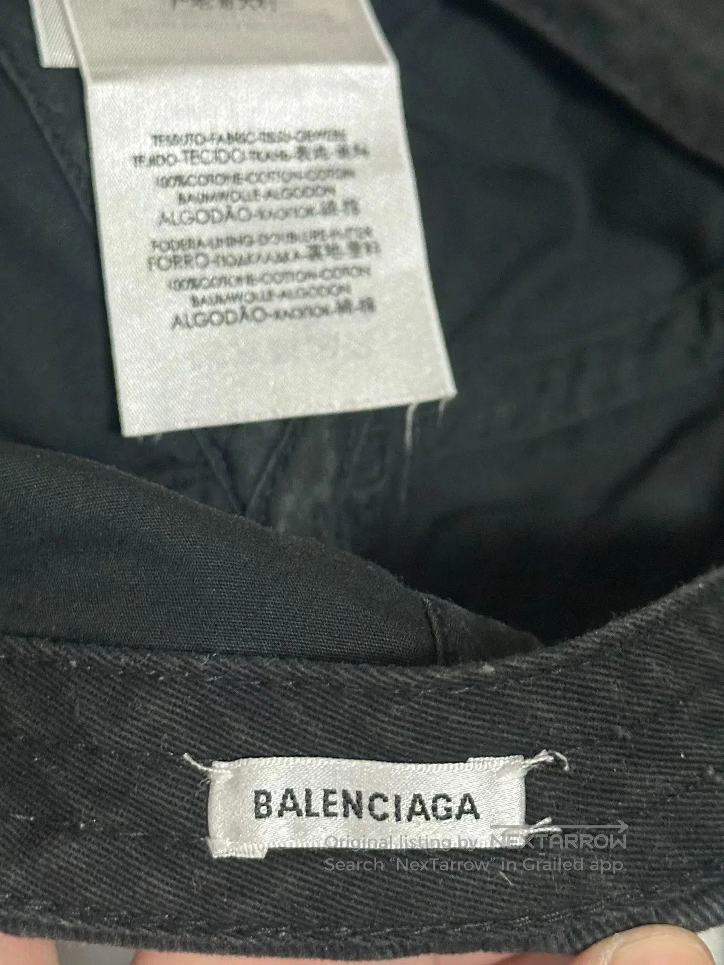 Balenciaga balenciaga logo baseball cap black grey. Size ONE SIZE - 6 Thumbnail