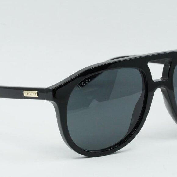 Gucci Gucci GG1320S 004 Sunglasses Black Aviator Frame Size ONE SIZE - 4 Thumbnail