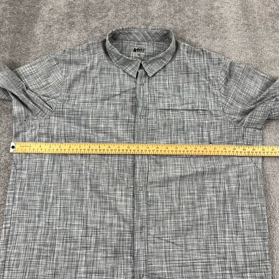 Vintage REI CO-OP Shirt Mens XL Gray Snap Up Hiking Backpacking Short Sleeve Shirt Size US XL / EU 56 / 4 - 6 Thumbnail