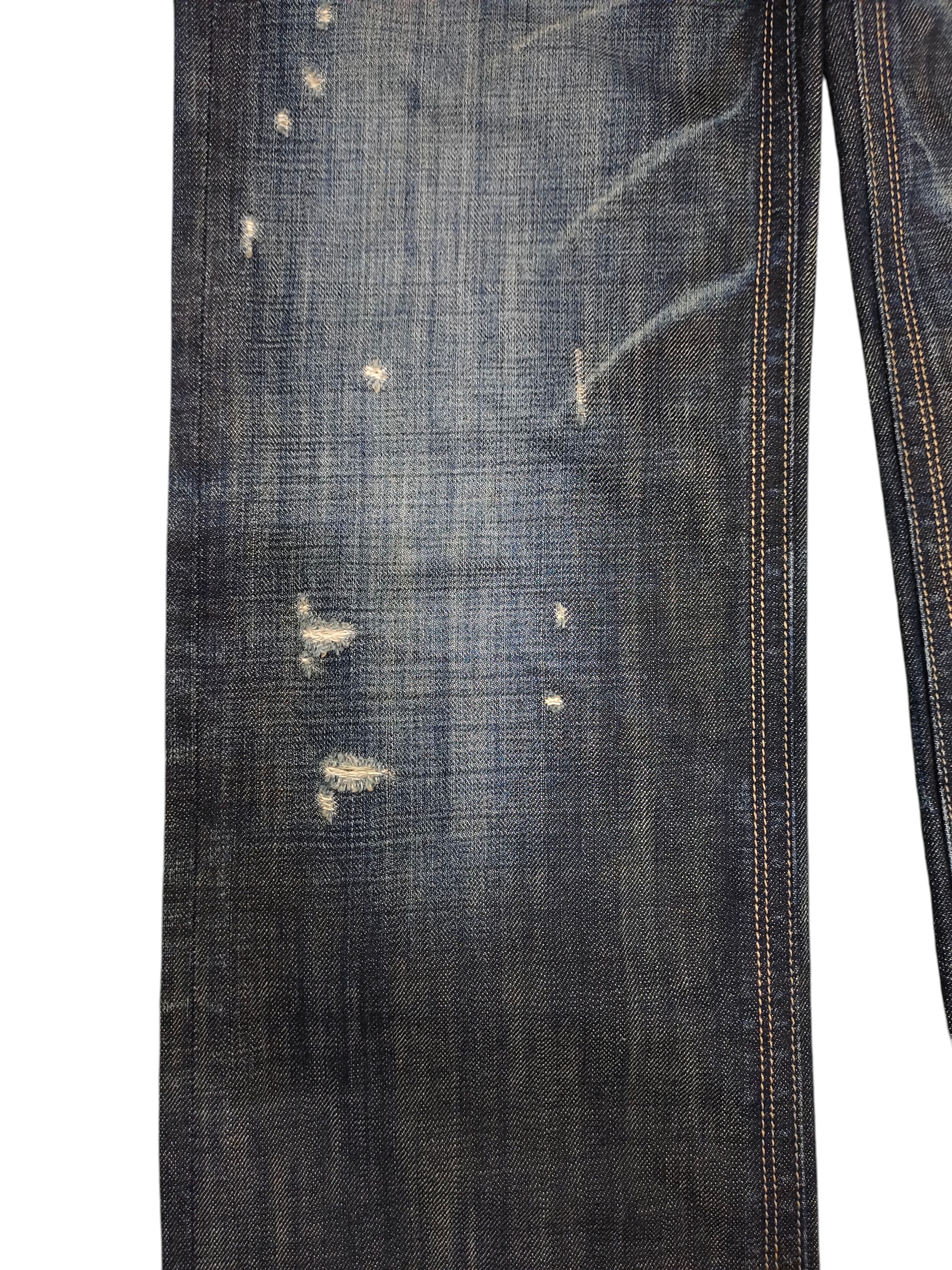 Roen Roen Japan Skull Clawmark Distress Denim Jeans Size US 31 - 4 Thumbnail