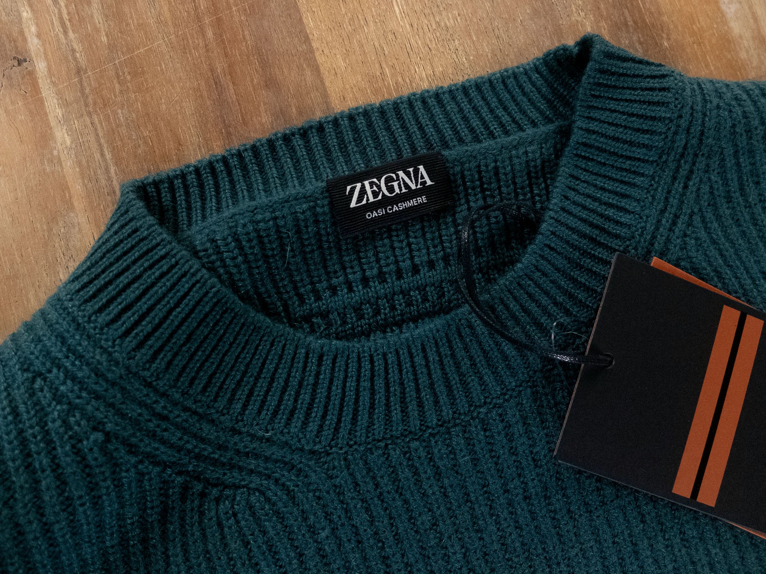 Ermenegildo Zegna ZEGNA Oasi Cashmere green sweater Size Large / 52 Size US L / EU 52-54 / 3 - 2 Thumbnail