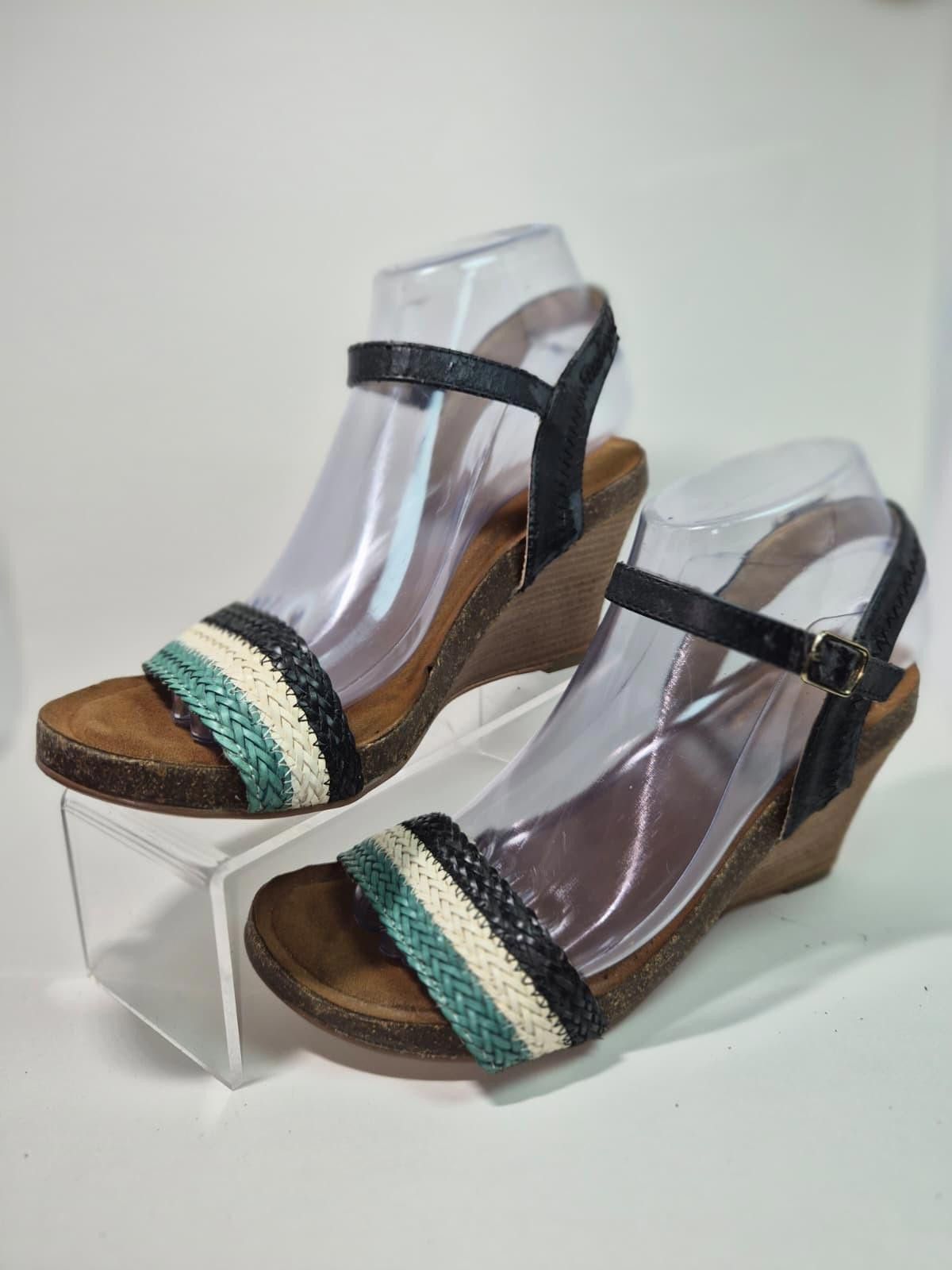 SKECHERS SKECHERS Brystol Night Skies Strappy Sandal Wedge Women SZ8 Size US 8 / IT 38 - 1 Thumbnail