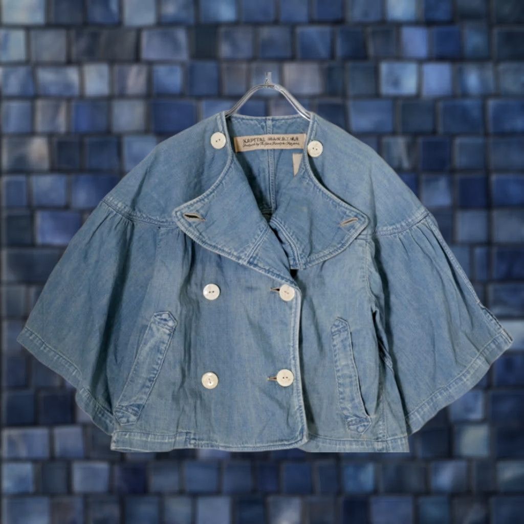 Kapital KAPITAL Jacket Women Parka Denim Short Distressed KIRO HIRATA Size 0 Blue 100% authentic USED Size 25" / US 0 / IT 36 - 1 Thumbnail