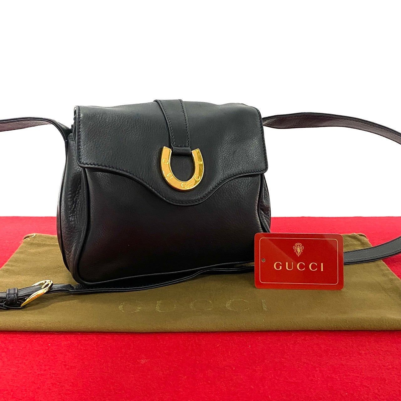 Gucci Gucci Shoulder Bag Black Leather Size ONE SIZE - 1 Thumbnail