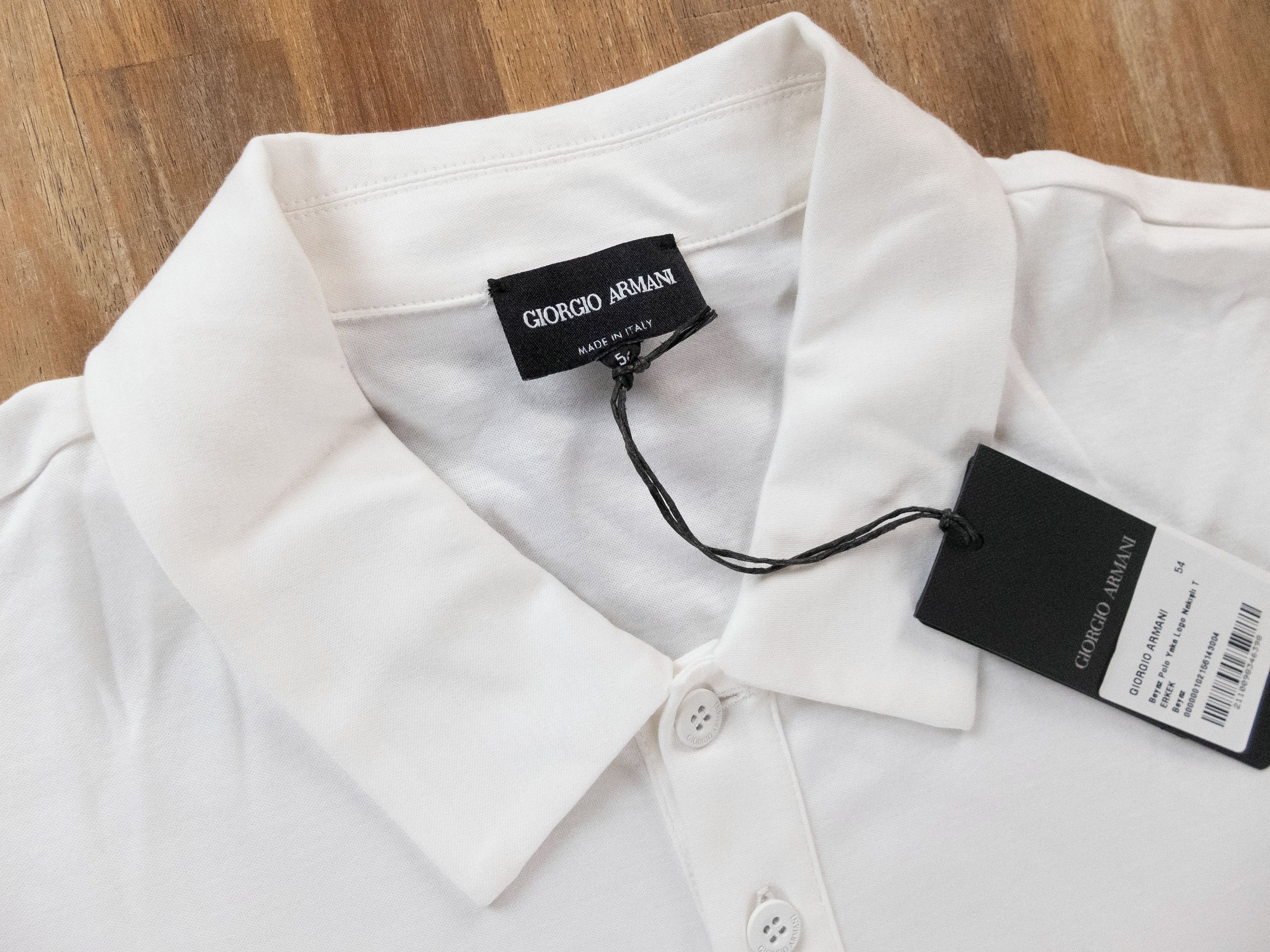 Giorgio Armani GIORGIO ARMANI mainline white chest logo polo shirt Size US XXL / EU 58 / 5 - 5 Thumbnail
