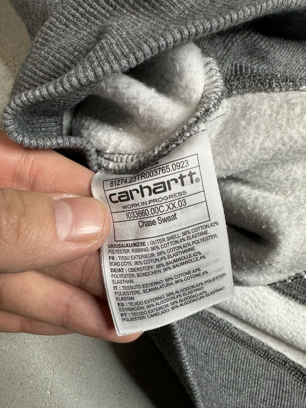 Carhartt × Carhartt Wip Carhartt WIP Chase Sweatshirt Crewneck In gray Size US XL / EU 56 / 4 - 5 Thumbnail