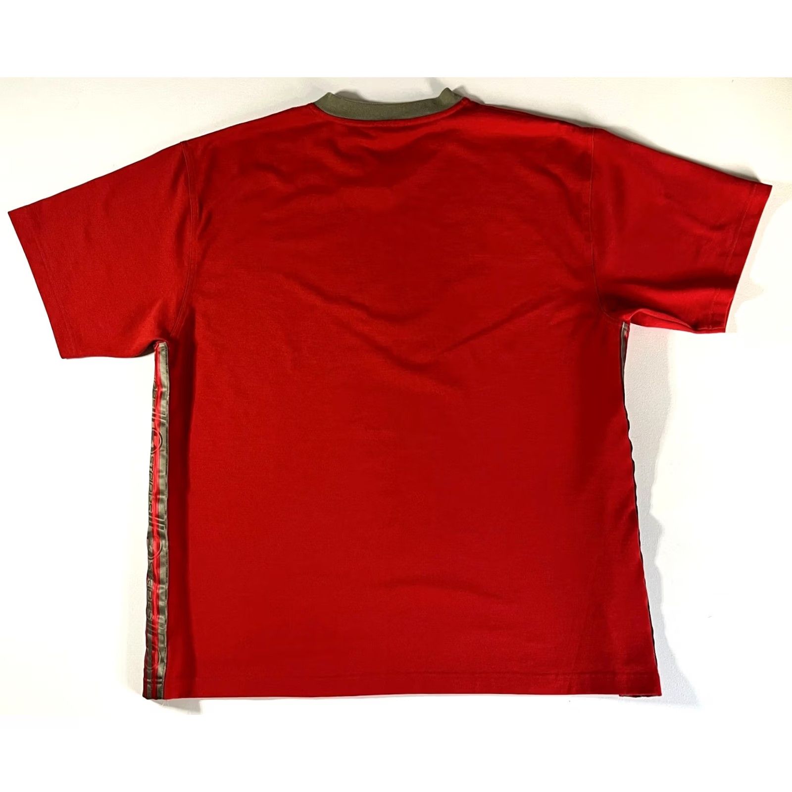 Adidas VINTAGE Adidas Men's 3 Stripes Tee V-Neck Short Sleeve XL Red 90s Logo Shirt Mens Size US XL / EU 56 / 4 - 4 Thumbnail