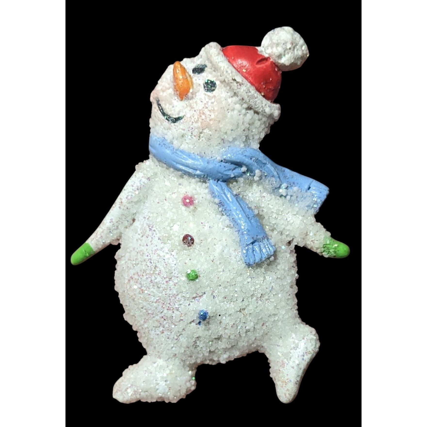 Other Festive Winter Glitter Snowman Holiday Brooch Size ONE SIZE - 1 Thumbnail