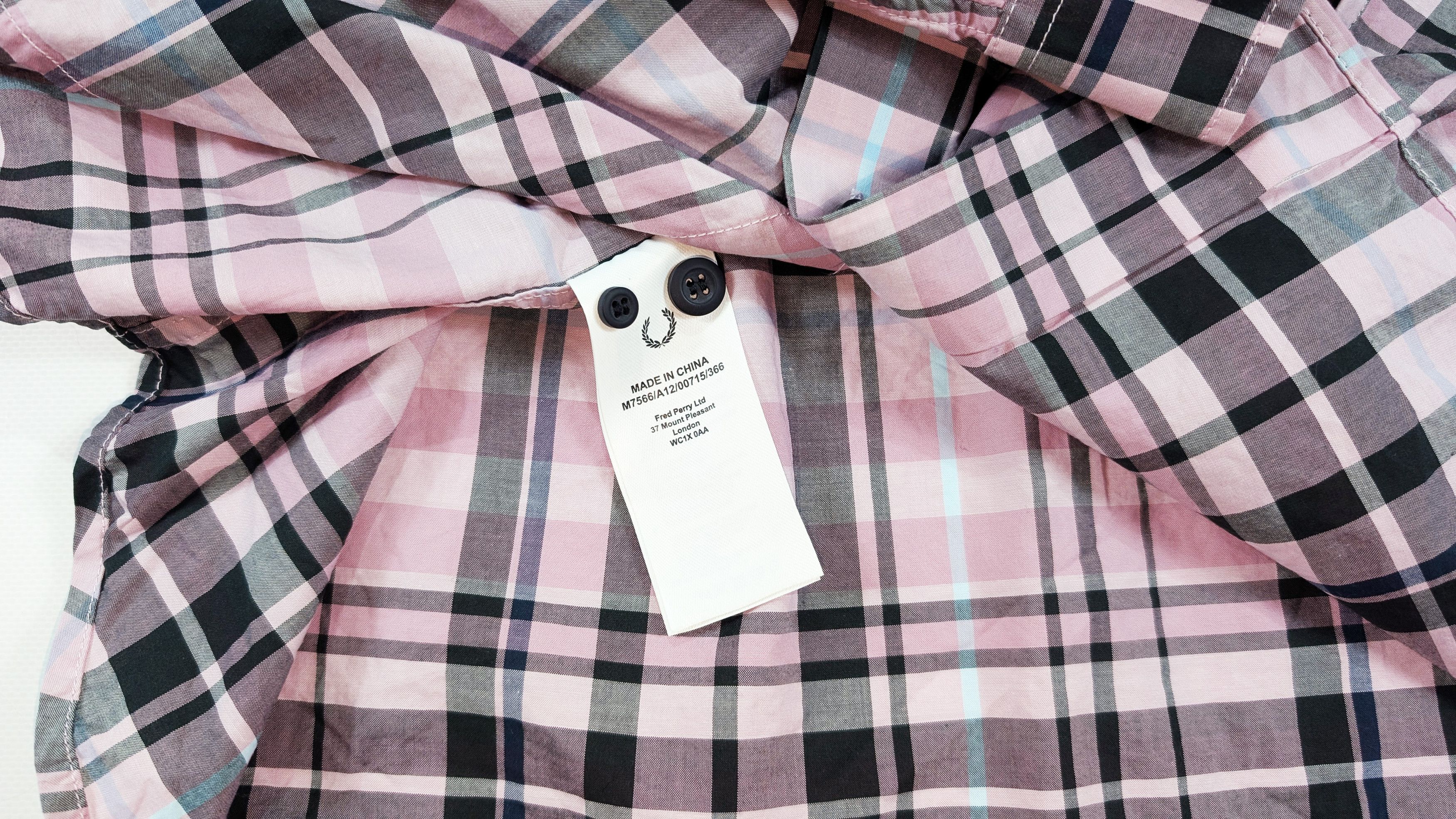 Fred Perry Fred Perry Checked Cotton Shirt Size L Size US L / EU 52-54 / 3 - 6 Thumbnail