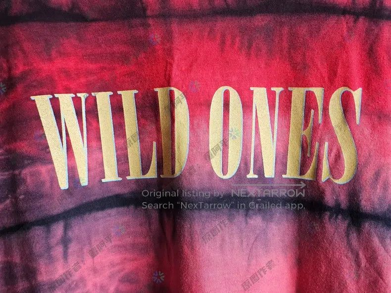 Amiri Amiri Size S Red-tinged short-sleeve T-shirt with gold "WIL Size US S / EU 44-46 / 1 - 2 Thumbnail