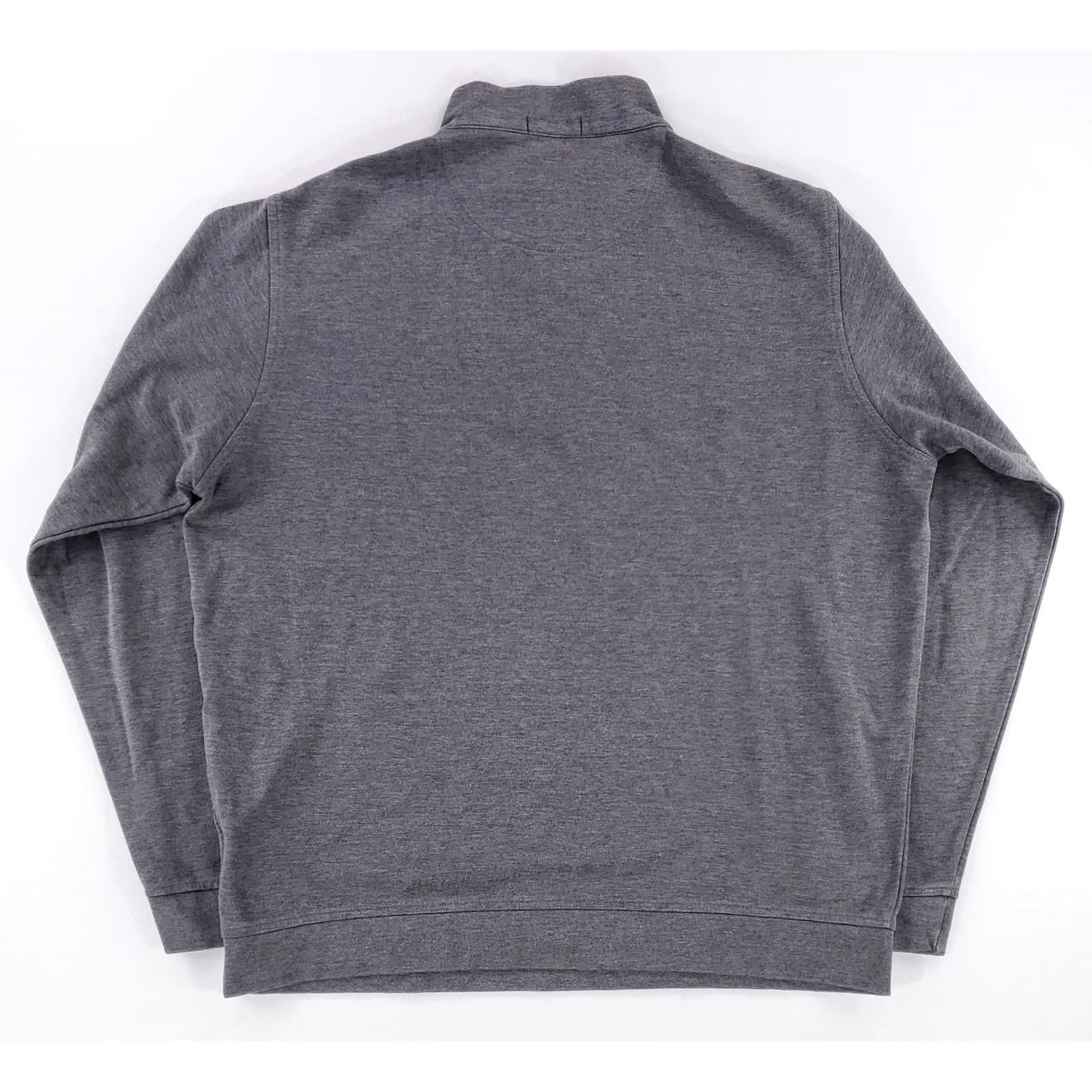 Peter Millar Peter Millar Crown Comfort 1/4 Zip Gray Long Sleeve Mens XL Shirt Size US XL / EU 56 / 4 - 3 Thumbnail