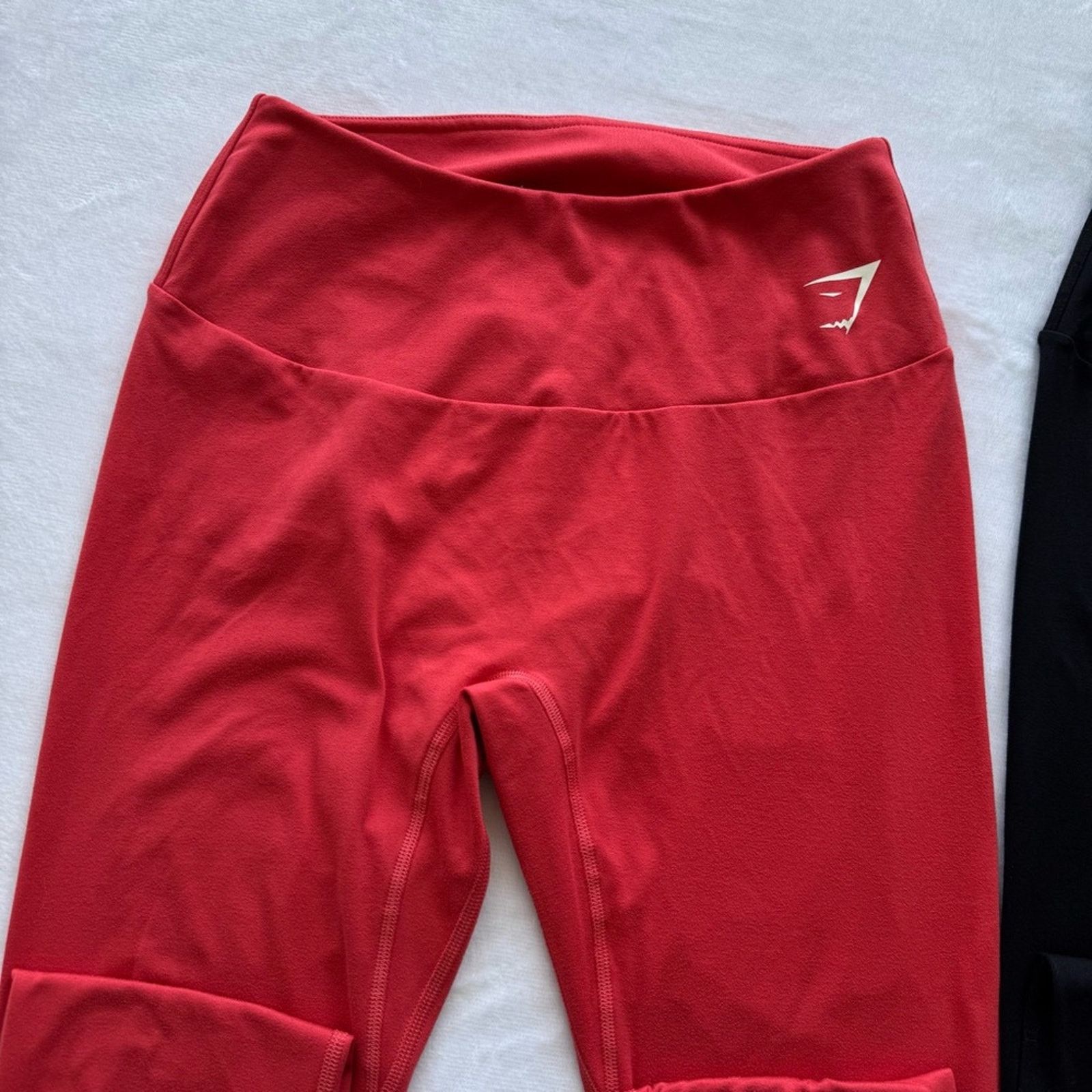 Gymshark Gymshark Leggings 2pcs Red and Black full length, Size S Size 28" / US 6 / IT 42 - 3 Thumbnail