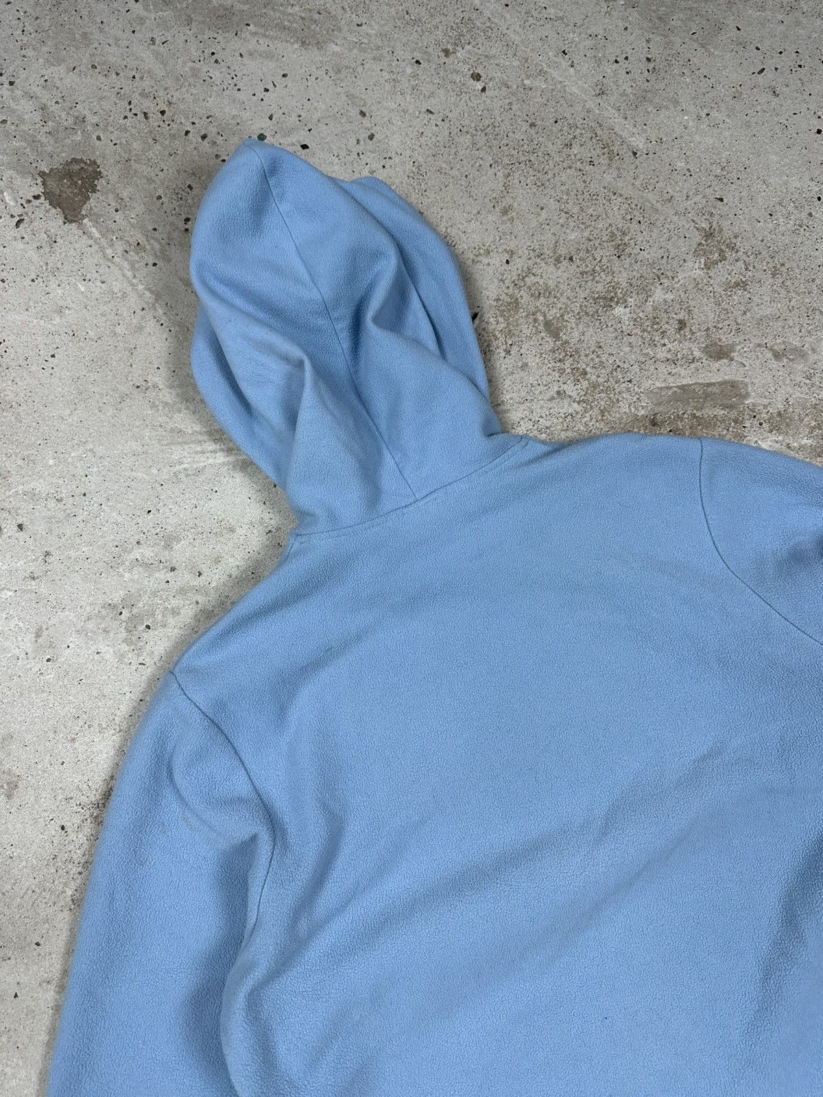 Nike × Vintage Vintage Y2K Nike Baby Blue Center Swoosh Fleece Hoodie Size US S / EU 44-46 / 1 - 13 Thumbnail