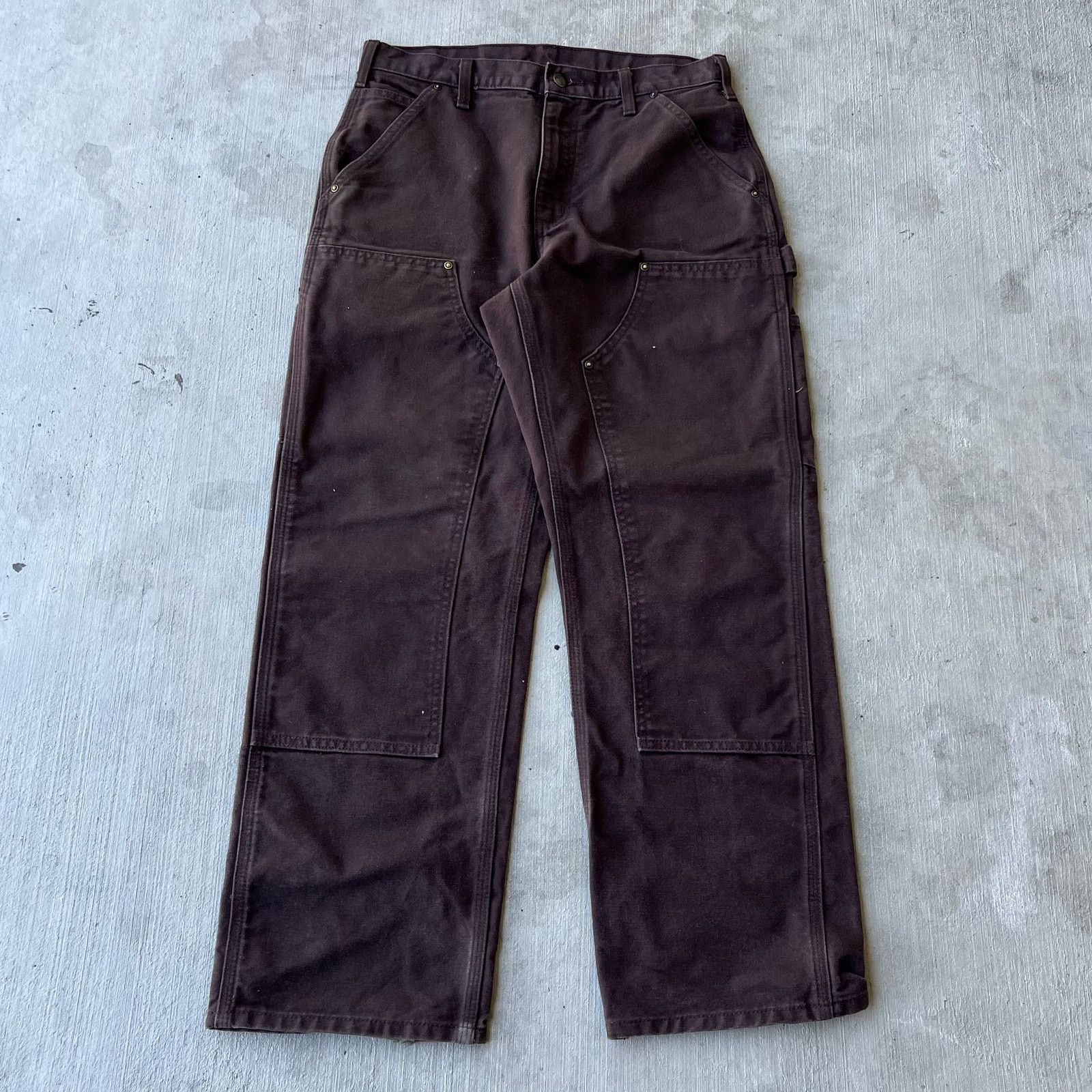 Carhartt × Vintage Carhartt brown double knee work wear carpenter pants Size US 30 / EU 46 - 1 Thumbnail