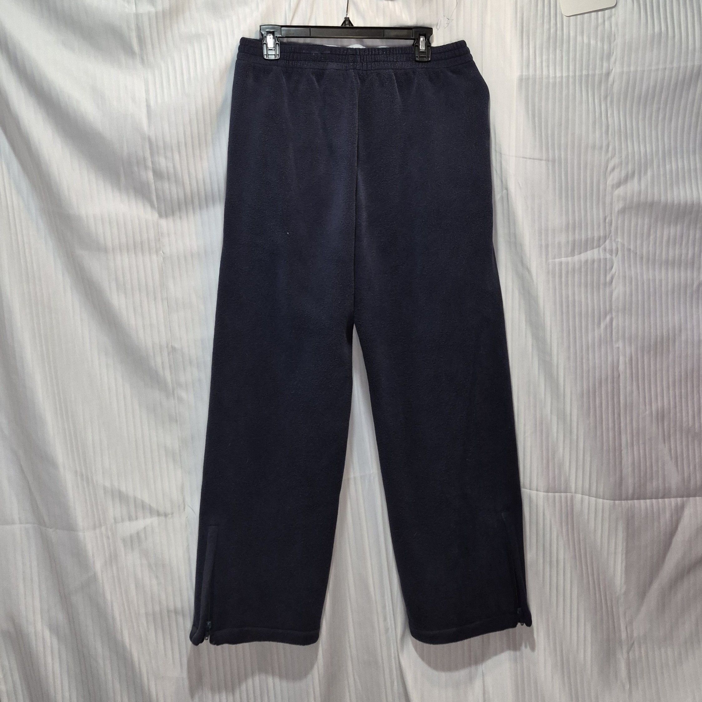 Old Navy Men's Medium Navy Relaxed Fleece Sweatpants Zippered Ankles Size US 34 / EU 50 - 5 Thumbnail