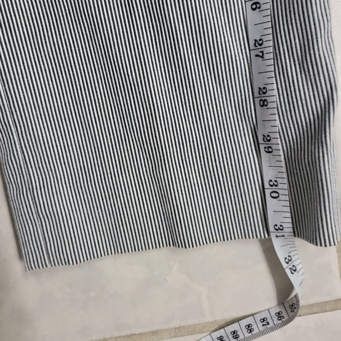 Lauren Ralph Lauren Lauren Ralph Lauren White/Dark Gray Stripe Rib Trousers-Sz 4 Size 27" / US 4 / IT 40 - 5 Thumbnail