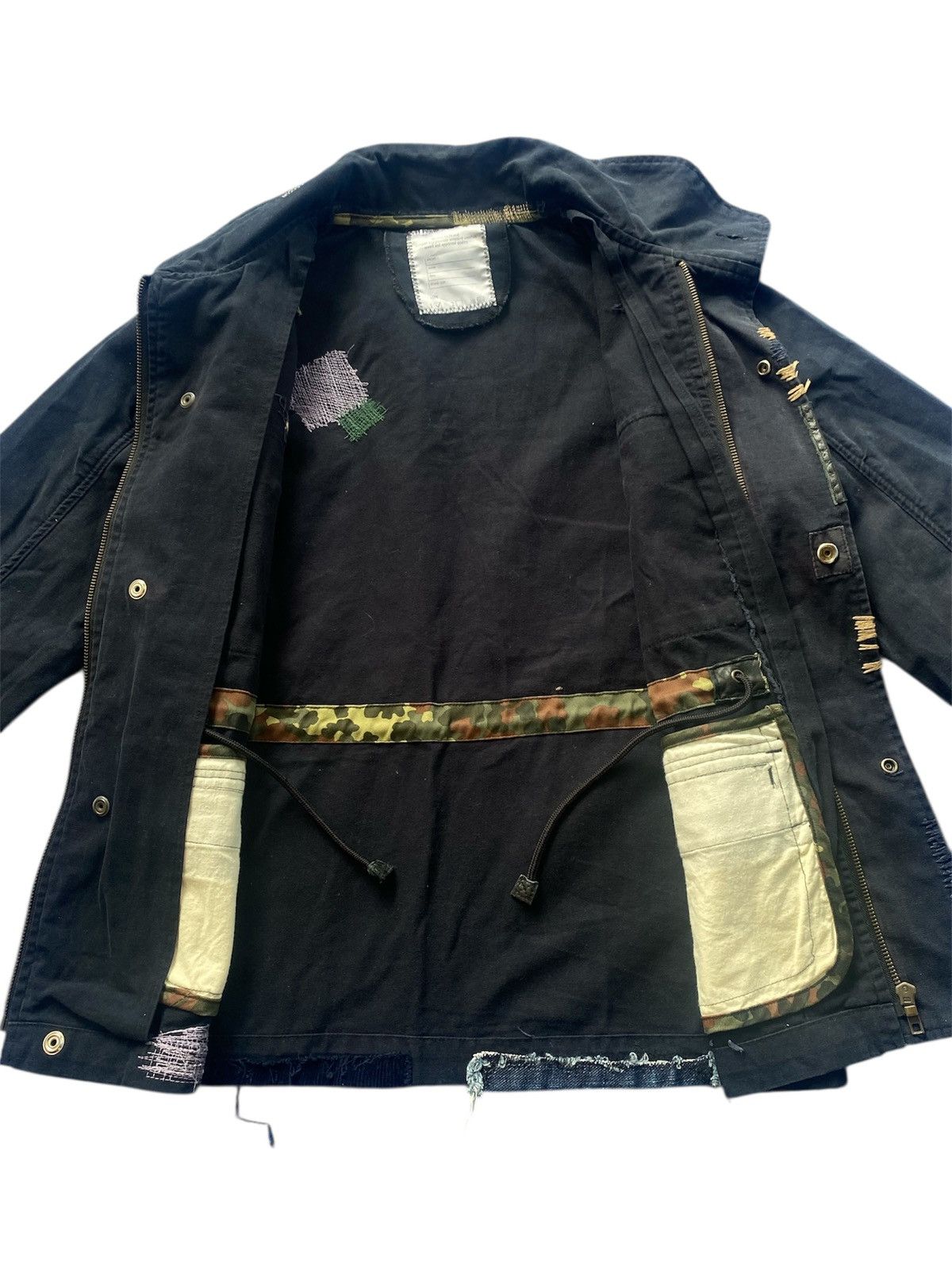Japanese Brand Slow Wear M-65 Custom Patchwork Field Jacket Size US S / EU 44-46 / 1 - 3 Thumbnail