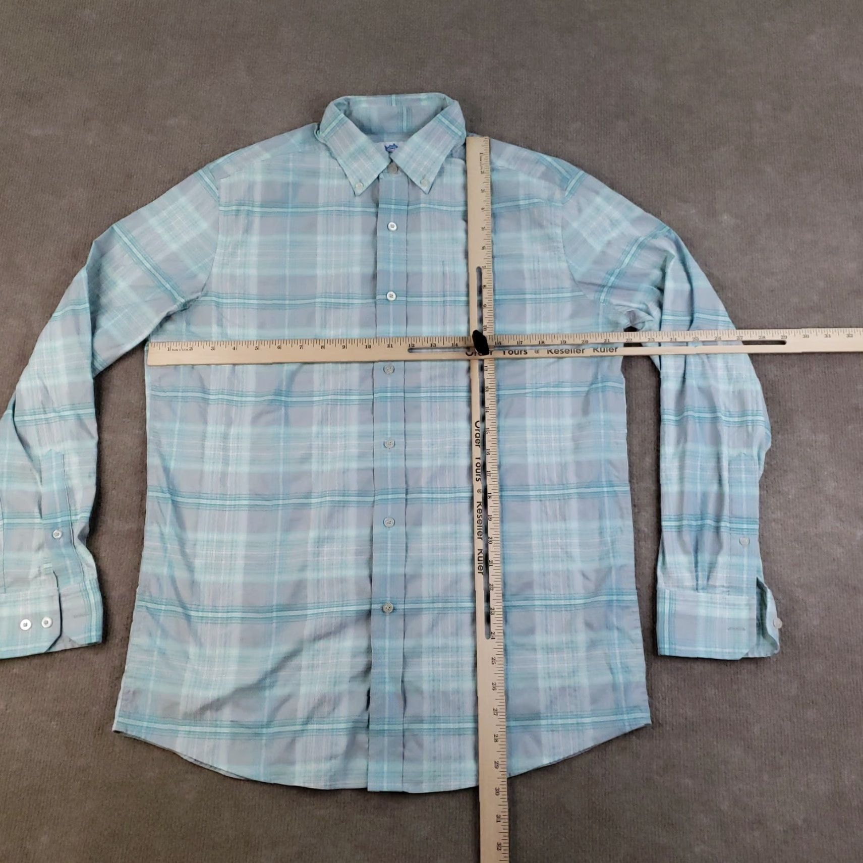 Southern Tide VINTAGE not applicable; ignore. Title: Southern Tide Shirt Men Medium Blue Plaid Button Down Long Sleeve Stretch Casual Size US M / EU 48-50 / 2 - 2 Thumbnail