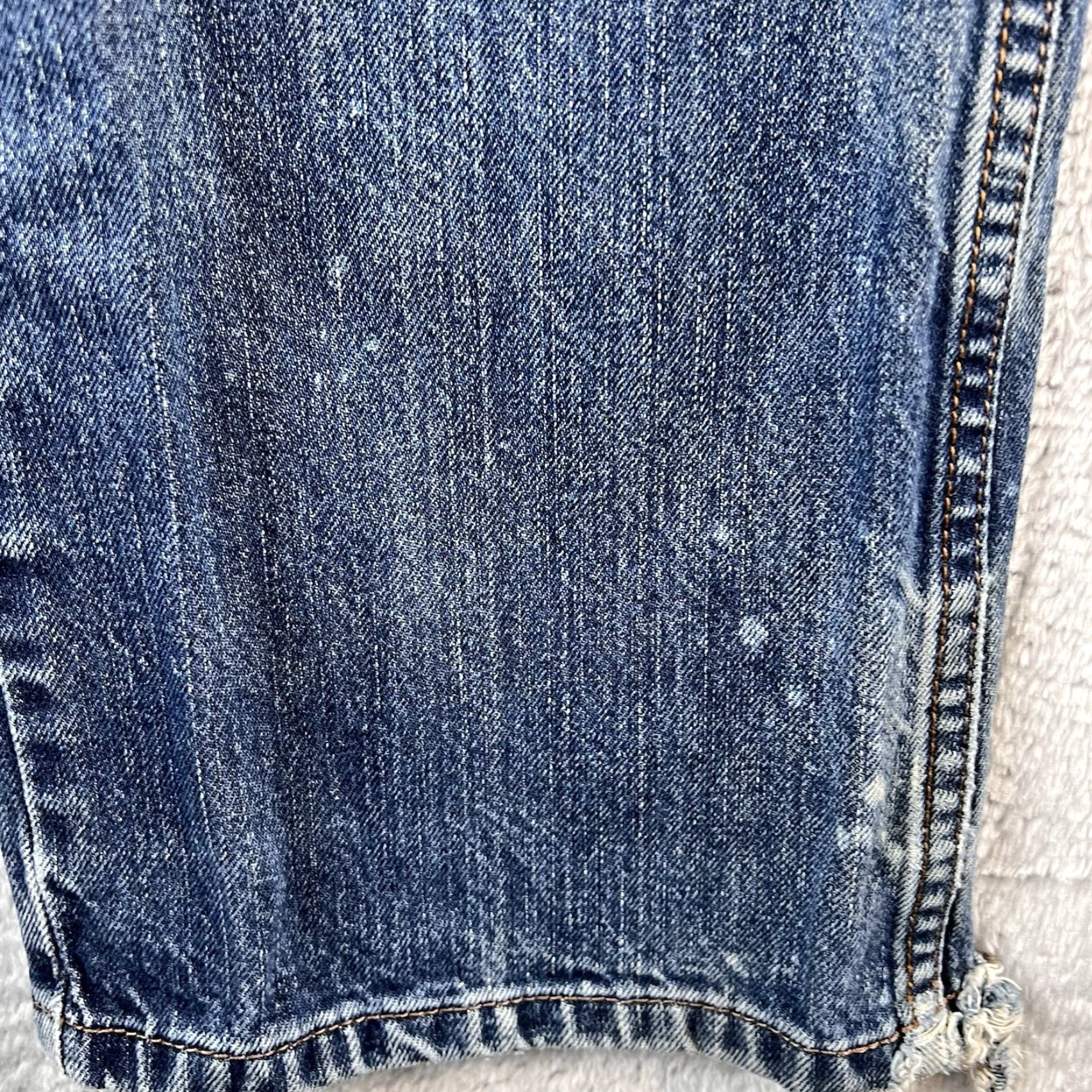 Vintage Cinch Jeans Mens 35x32 Fits 34x30 Distressed Blue Cowboy Straight Workwear Reading READ Size US 35 - 5 Thumbnail