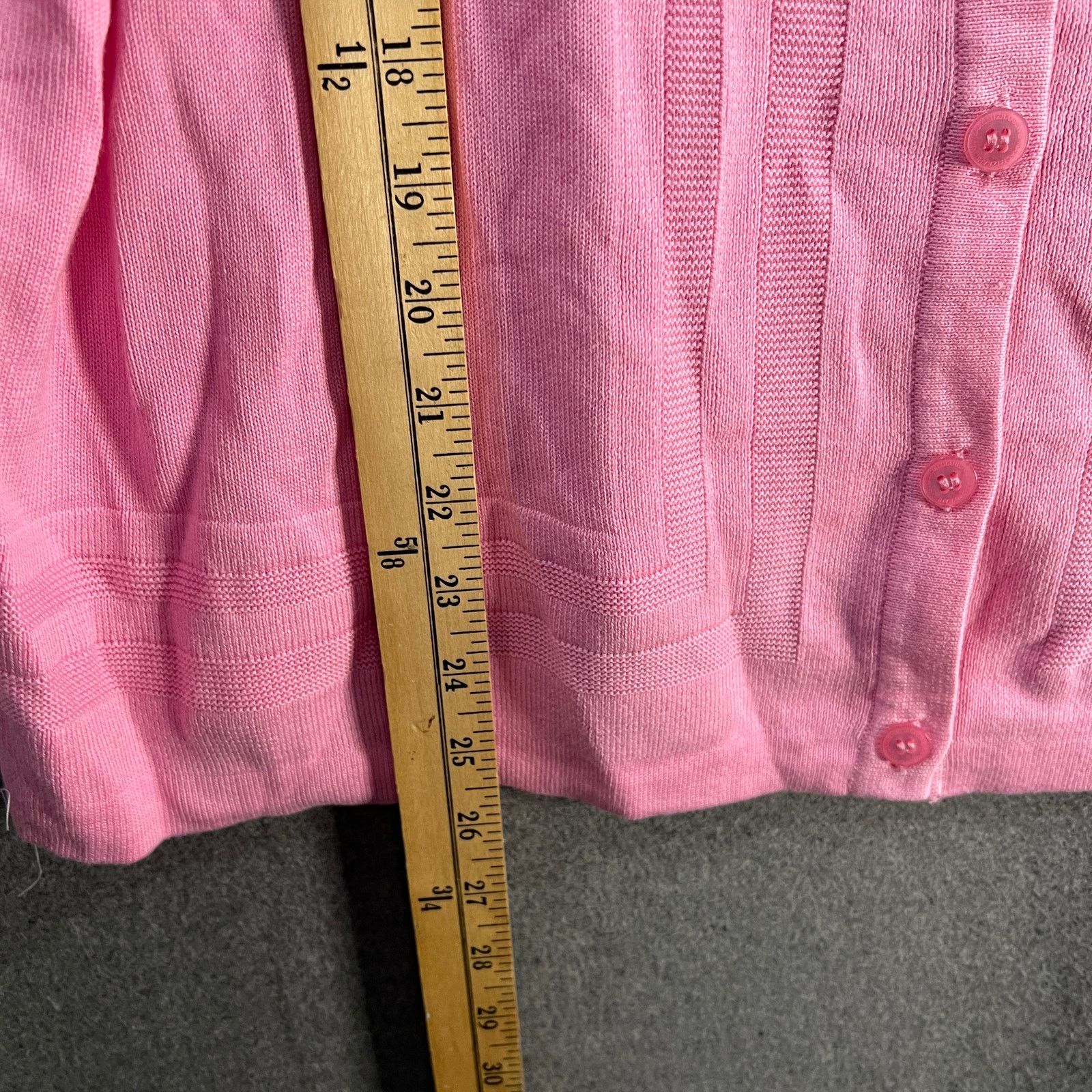 Isaac Mizrahi Isaac Mizrahi Live! Button Front Border Stitch Cardigen Size XL / US 12-14 / IT 48-50 - 4 Thumbnail