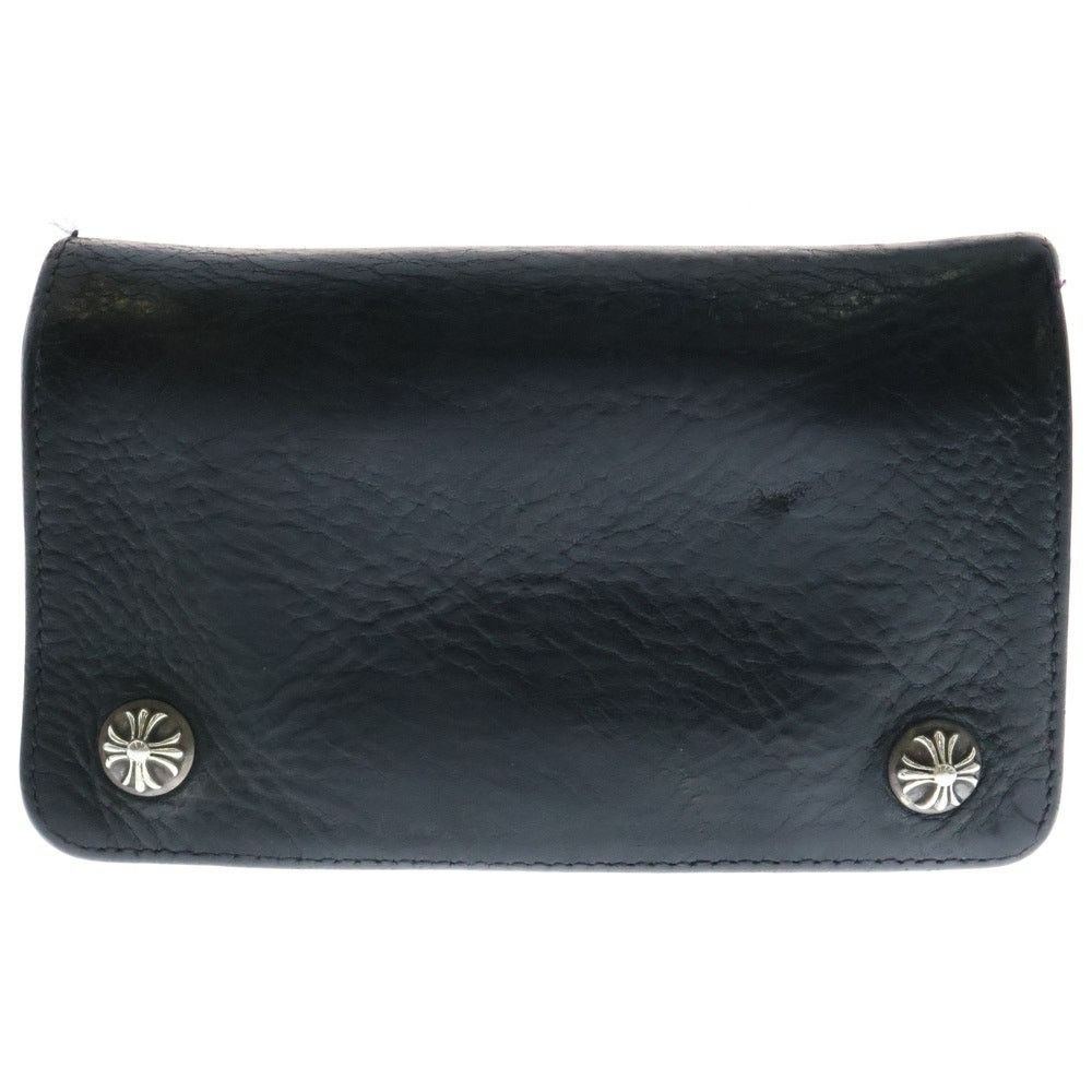 小物 Chrome Hearts 1 Zip Wallet Cross Ball CHROME HEARTS Black 1Zip Cross Ball Wallet