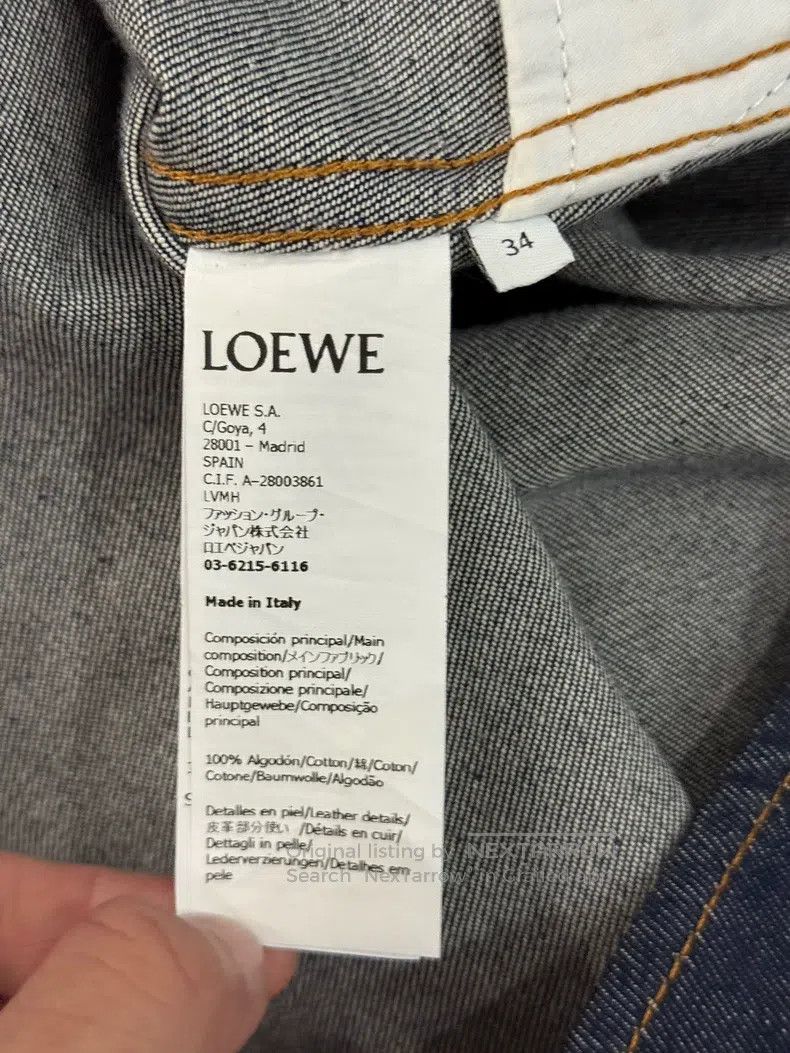 Loewe Loewe Denim fabric chain embellished long-sleeve shirt Size XXS / US 00 / IT 34 - 4 Thumbnail