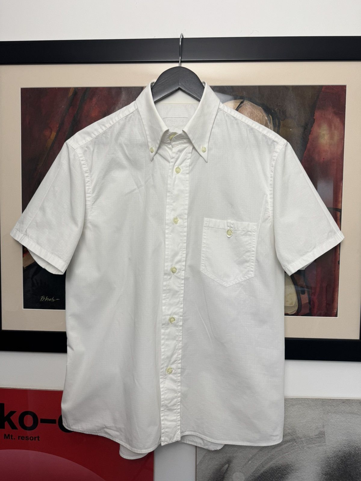 Prada Prada Button Up Short Sleeve Designer Shirt Y2k Vintage Size US M / EU 48-50 / 2 - 1 Thumbnail