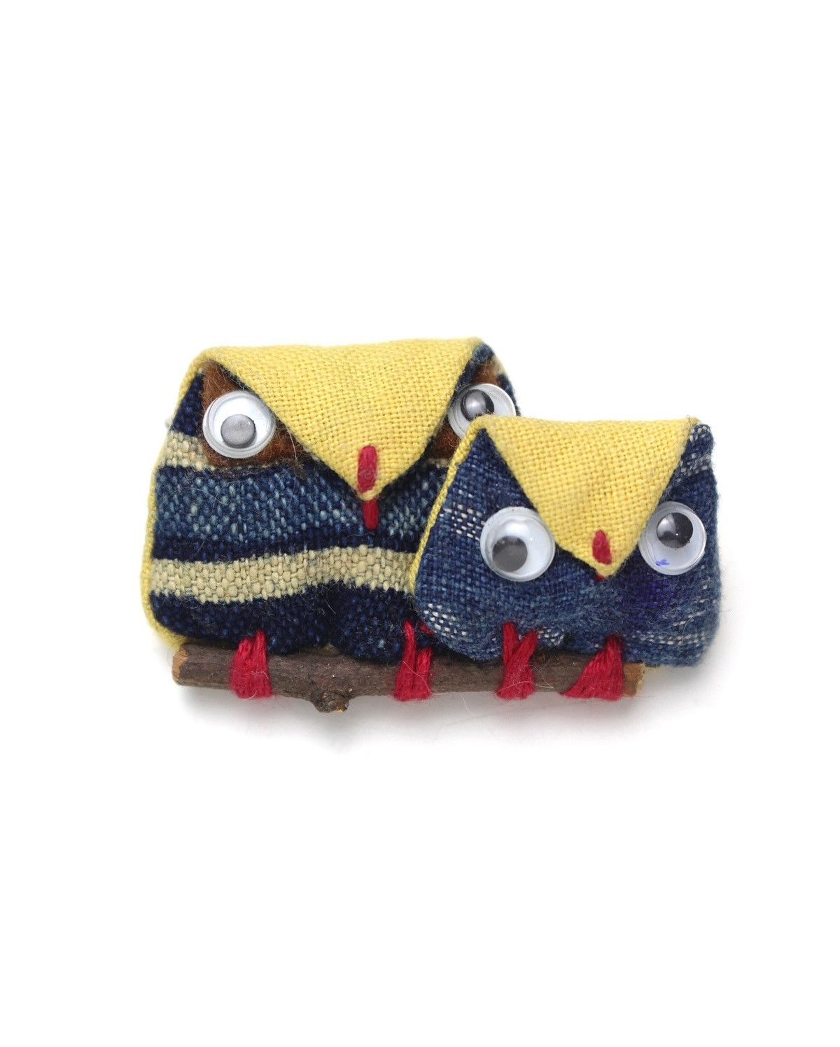 Hysteric Glamour 2000S JAPANESE HANDCRAFTED WHIMSICAL OWL DUO WOODEN BROOCH Size ONE SIZE - 1 Thumbnail