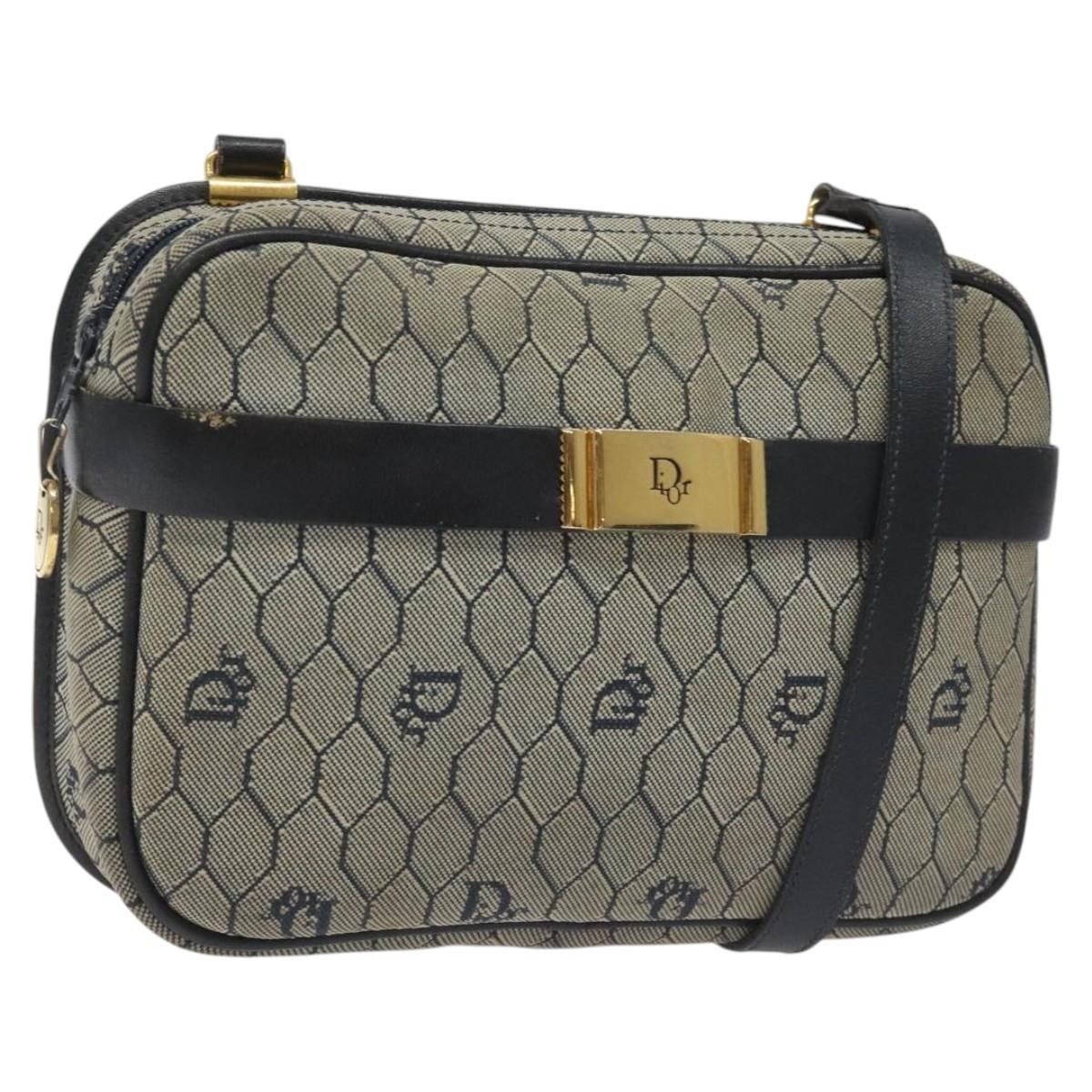 Dior Christian Dior Vintage Honeycomb Shoulder Bag Canvas and Leather Size ONE SIZE - 1 Thumbnail