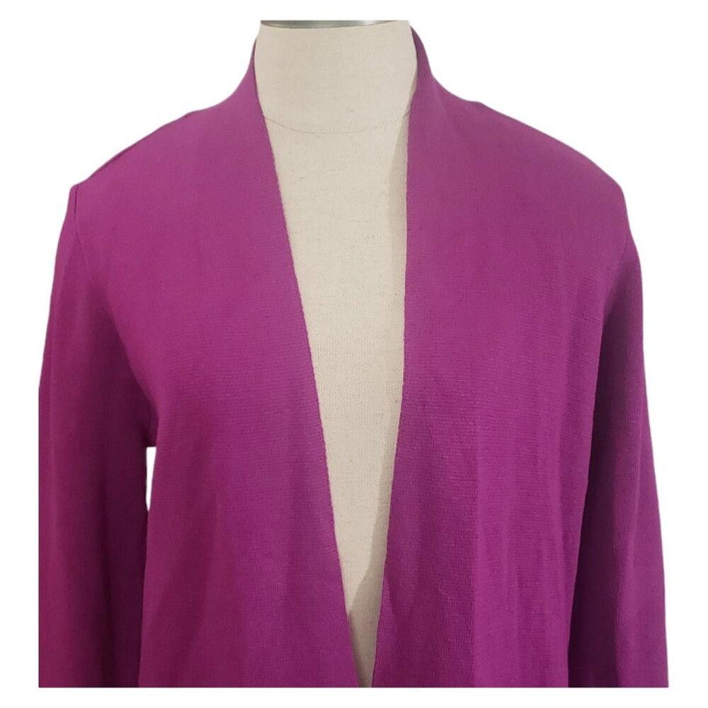 Caruso CT1981 Cyrus Magenta Open Cardigan M Size M / US 6-8 / IT 42-44 - 2 Thumbnail