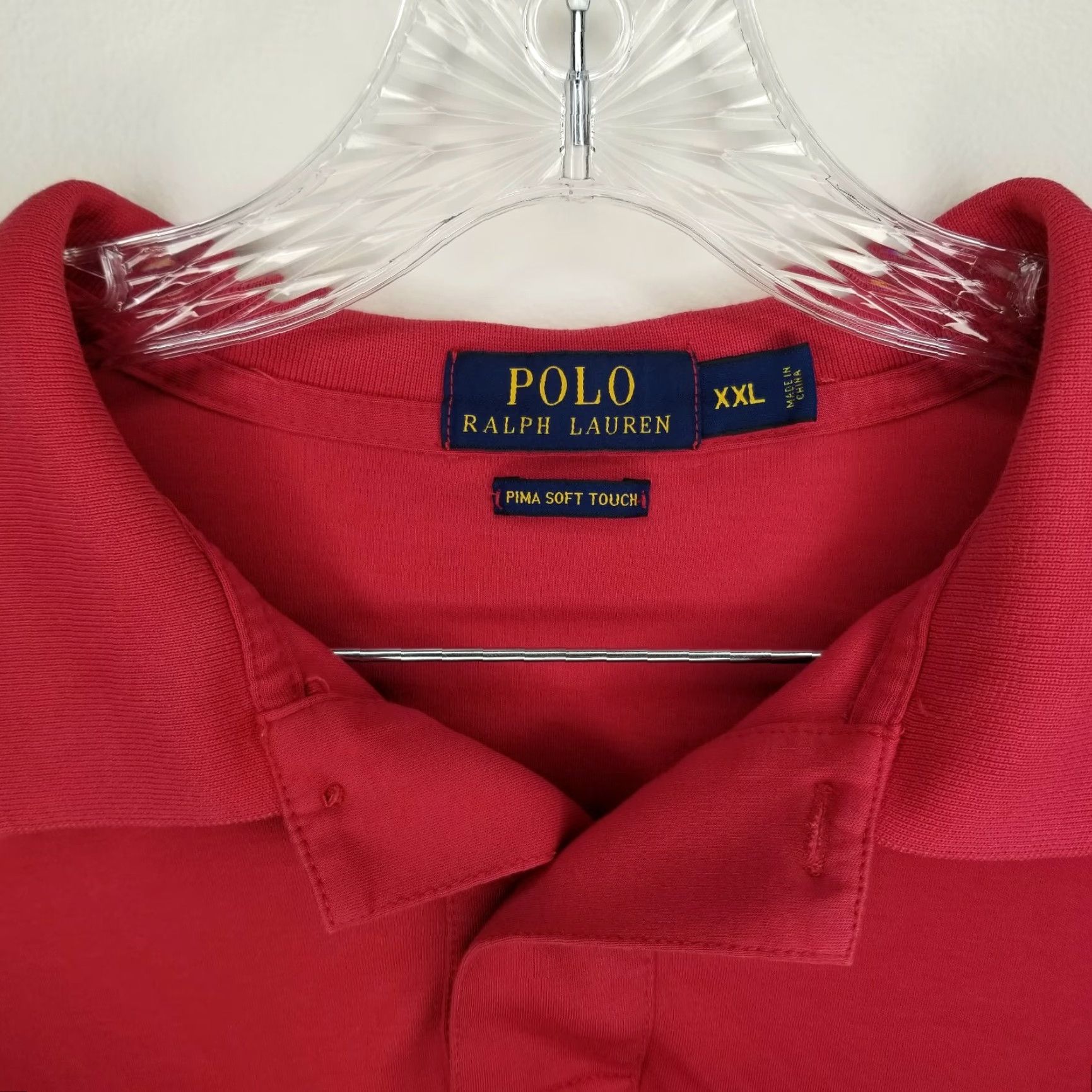 Polo Ralph Lauren Polo Ralph Lauren Polo Shirt Men 2XL Red Short Sleeve - Polo Shirt - Mens 2XL Red Size US XXL / EU 58 / 5 - 3 Thumbnail