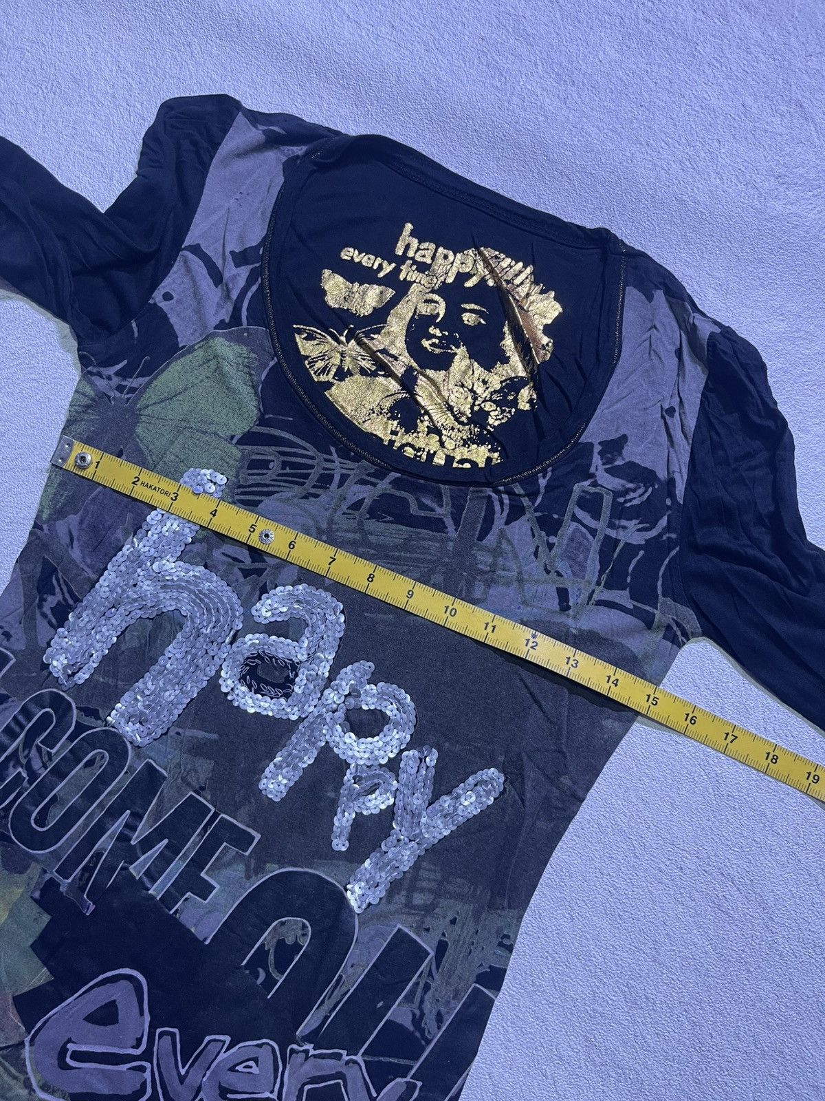 Hysteric Glamour Y2K long sleeve tshirt women's full print motif Size S / US 4 / IT 40 - 7 Thumbnail