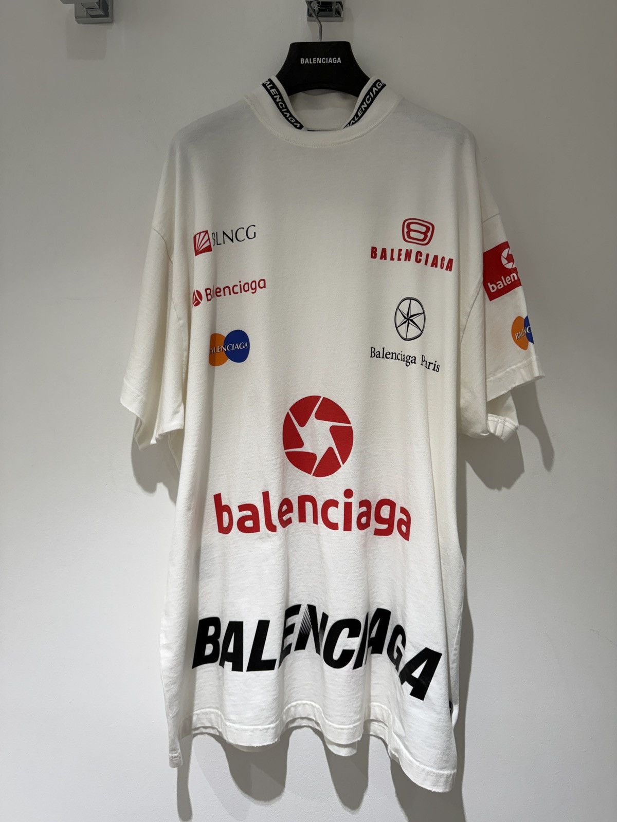 Balenciaga Balenciaga Top Racer Oversized T shirt Size US L / EU 52-54 / 3 - 1 Thumbnail