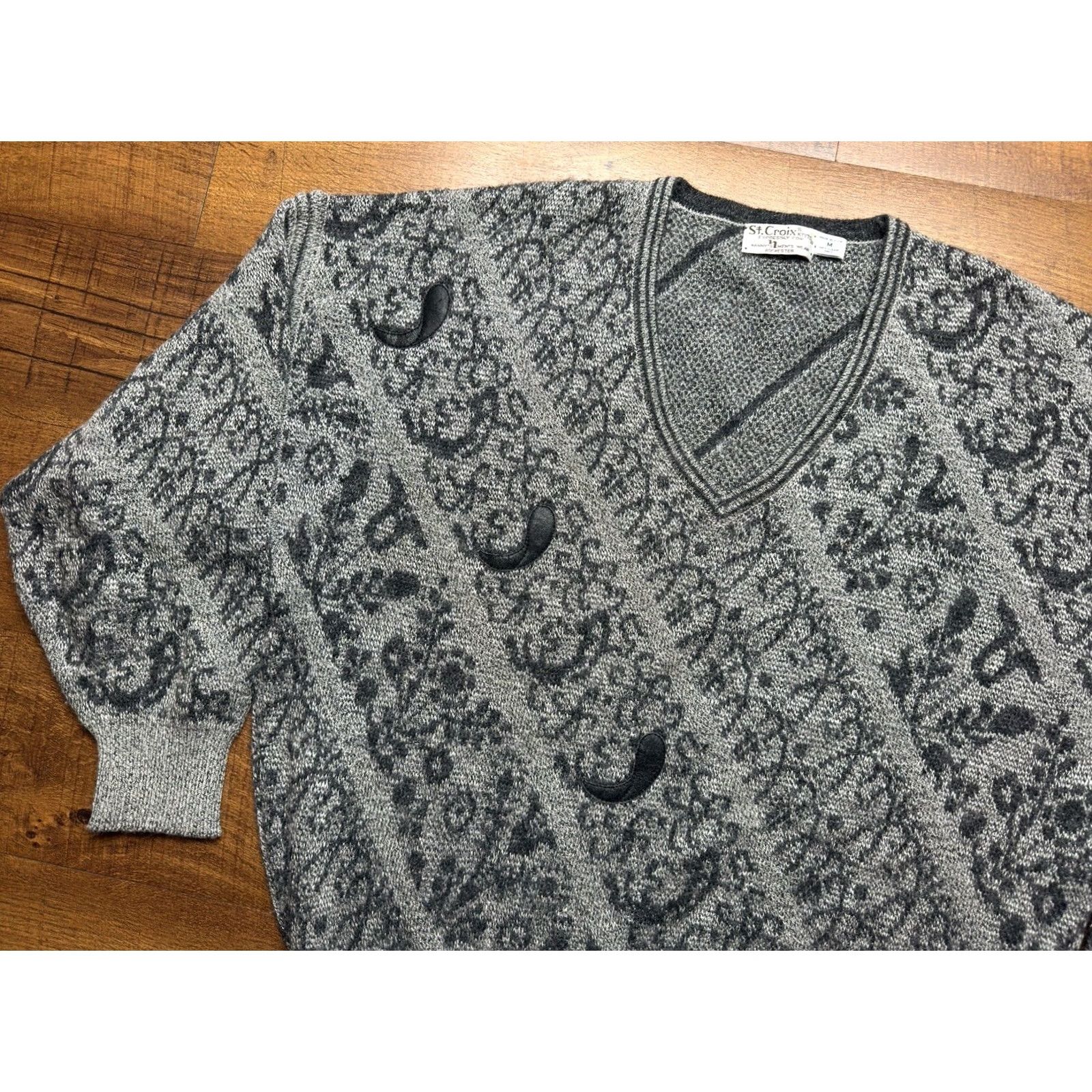 Coogi VTG St Croix Sweater Size Medium Mohair/Wool Knit Biggie Coogi Style 90s USA Mens Gray Crew Neck Pullover Size US M / EU 48-50 / 2 - 2 Thumbnail