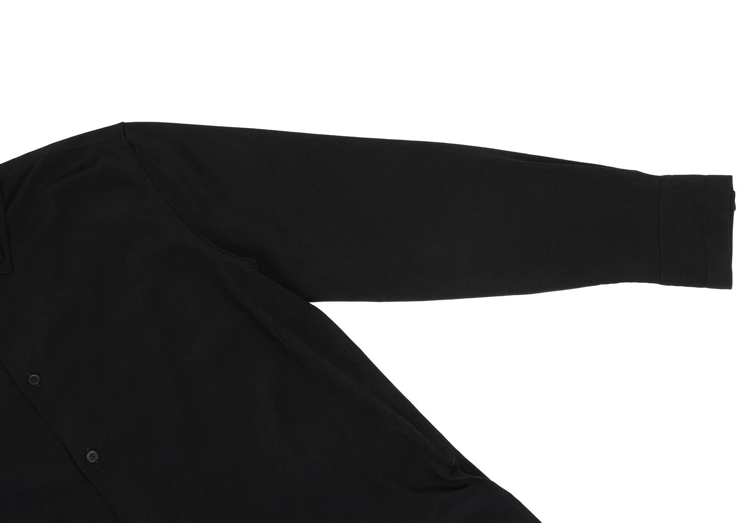 Yohji Yamamoto Long Back Hem Double Collar Shirt in Black Size US L / EU 52-54 / 3 - 6 Thumbnail