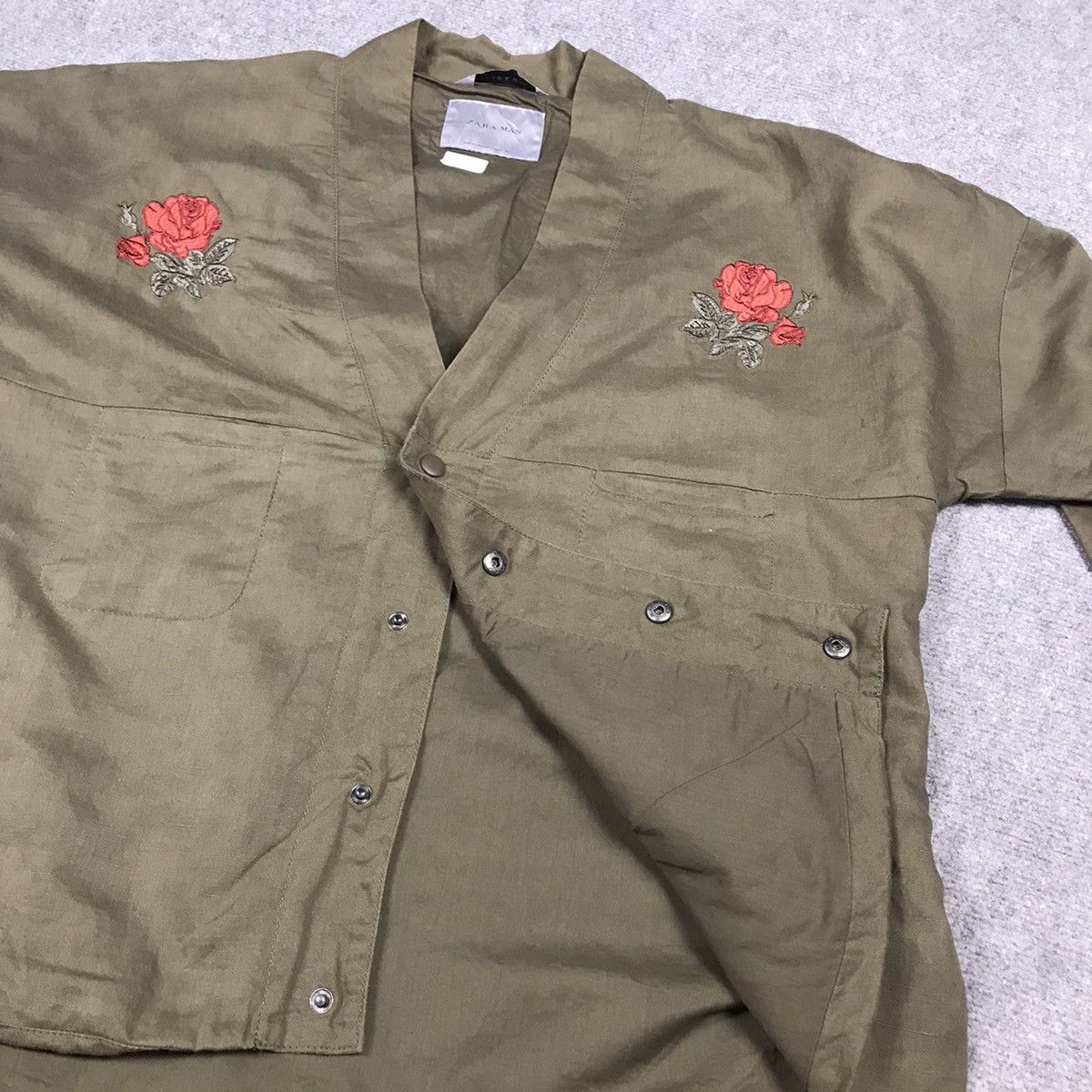 Japanese Brand × Zara ZARA MAN DENIM KIMONO JAPAN STYLE EMBROIDERY DESIGN Size US L / EU 52-54 / 3 - 9 Thumbnail